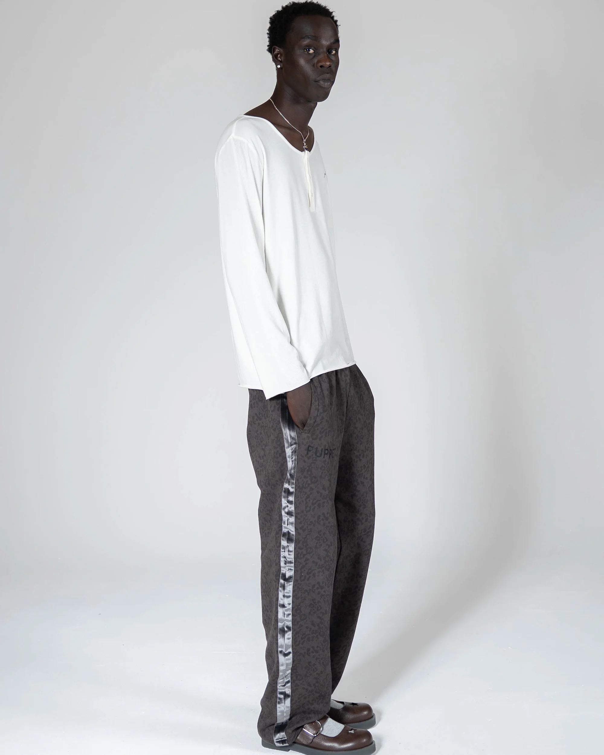 Delicate Wide Neck Henley - Image 10
