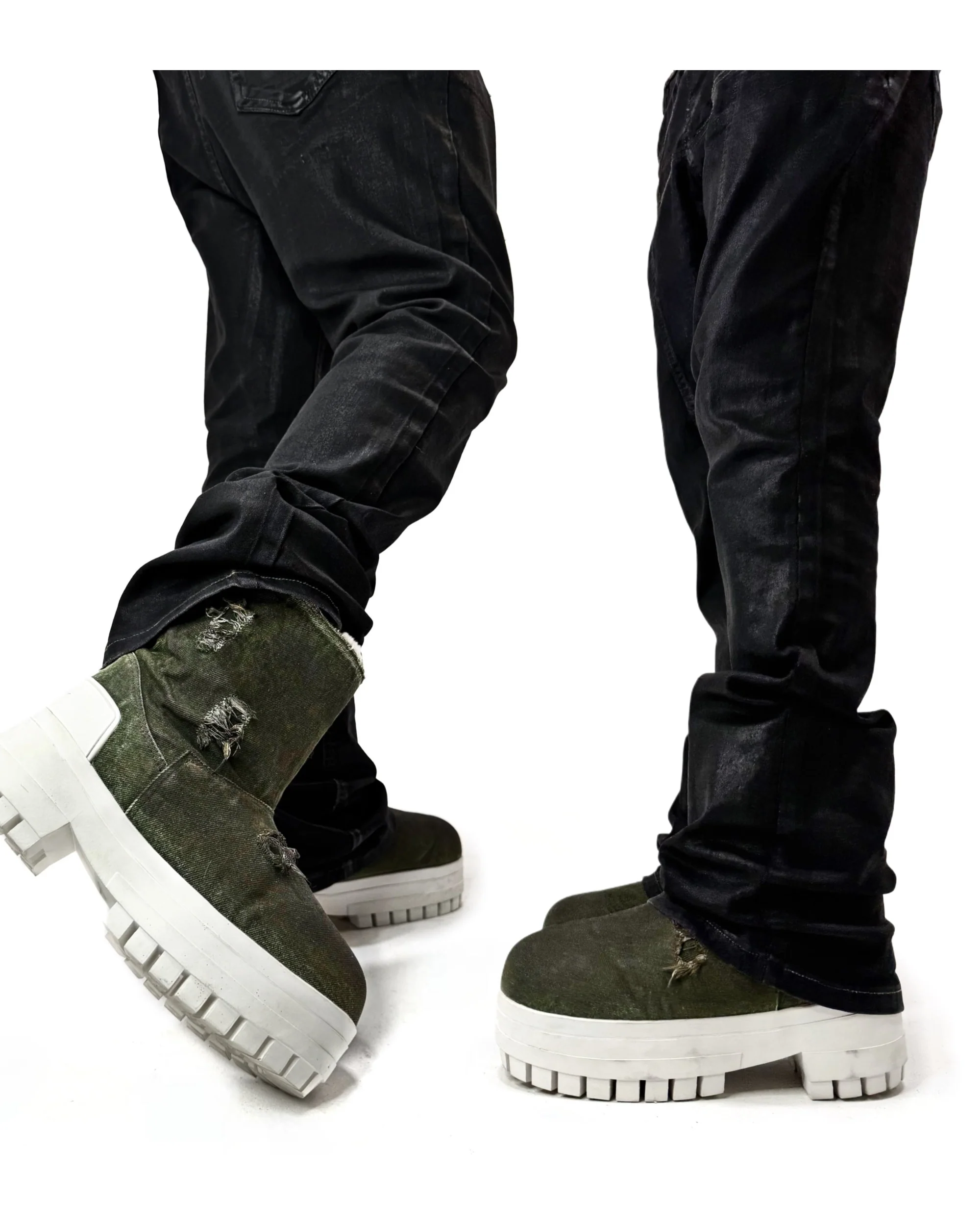 DemaciĀ® XGG Denim Boots - Green - Image 2