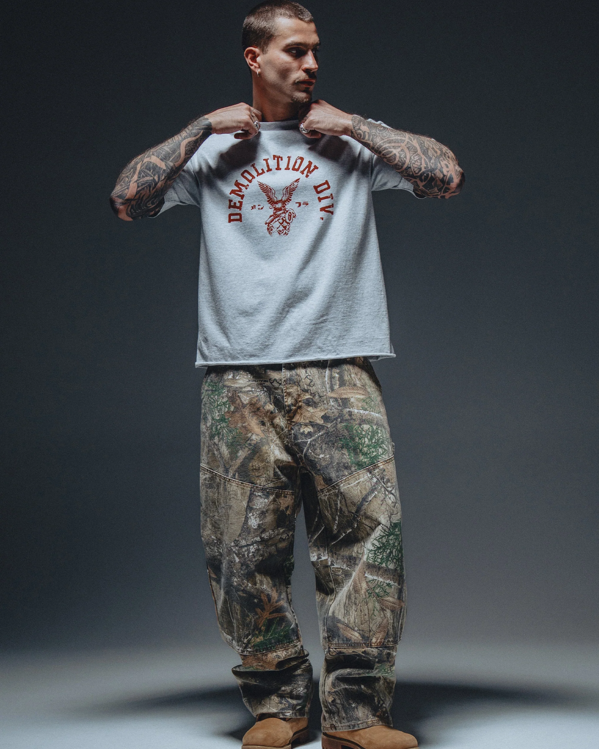 Demo Tee - Heather Grey - Image 2