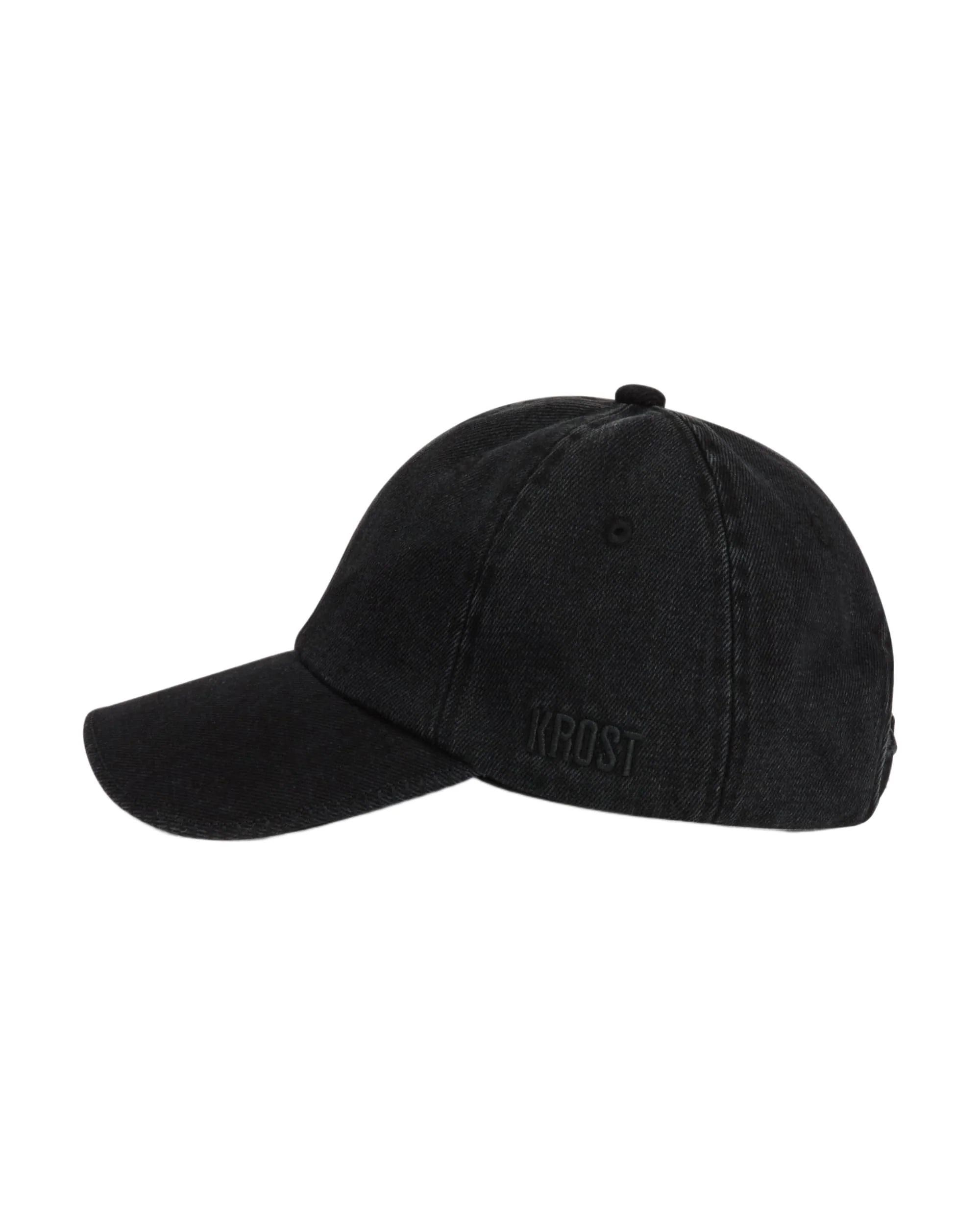 Denim Blanket Stitch Cap - Dark Wash - Image 2