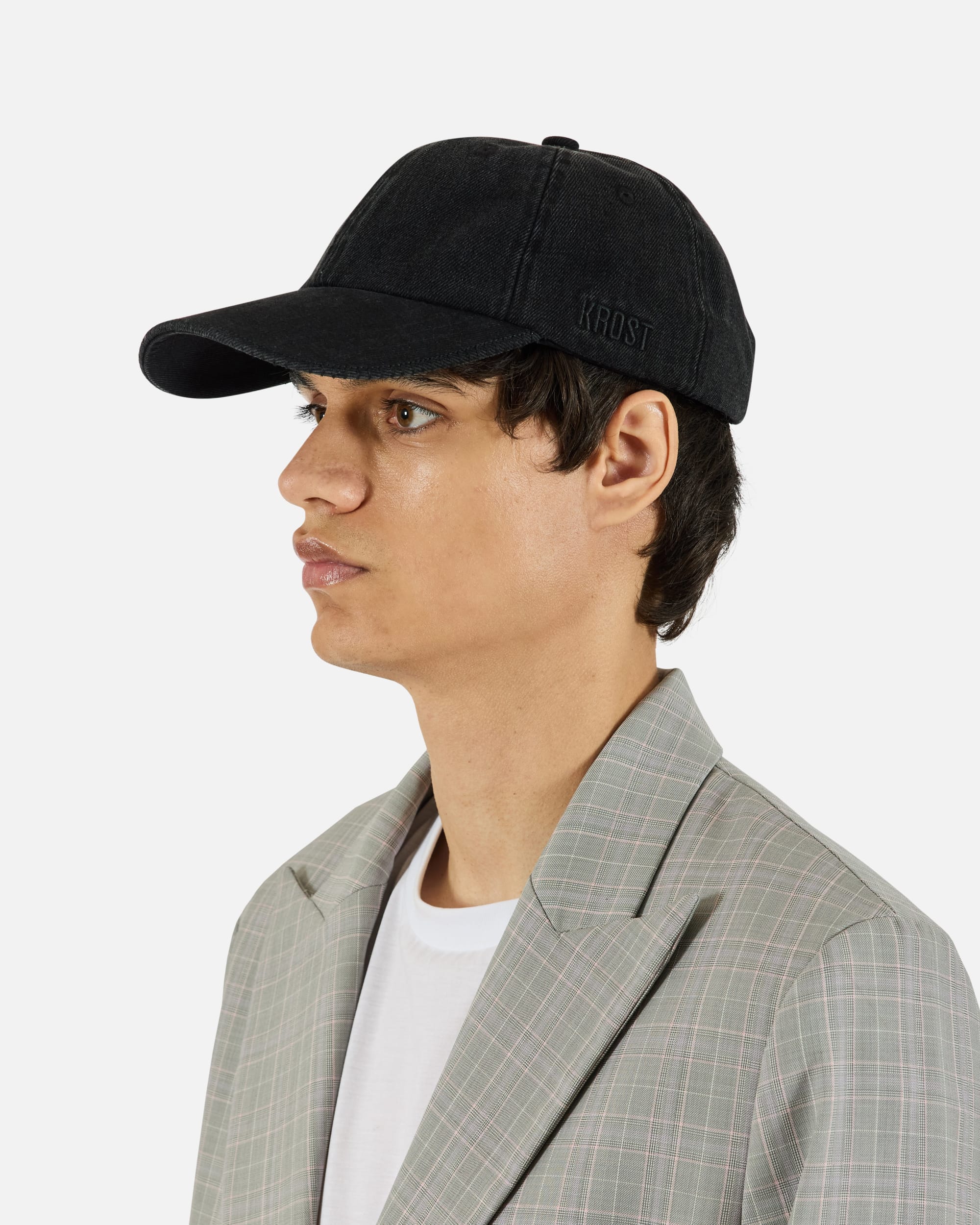Denim Blanket Stitch Cap - Dark Wash - Image 5