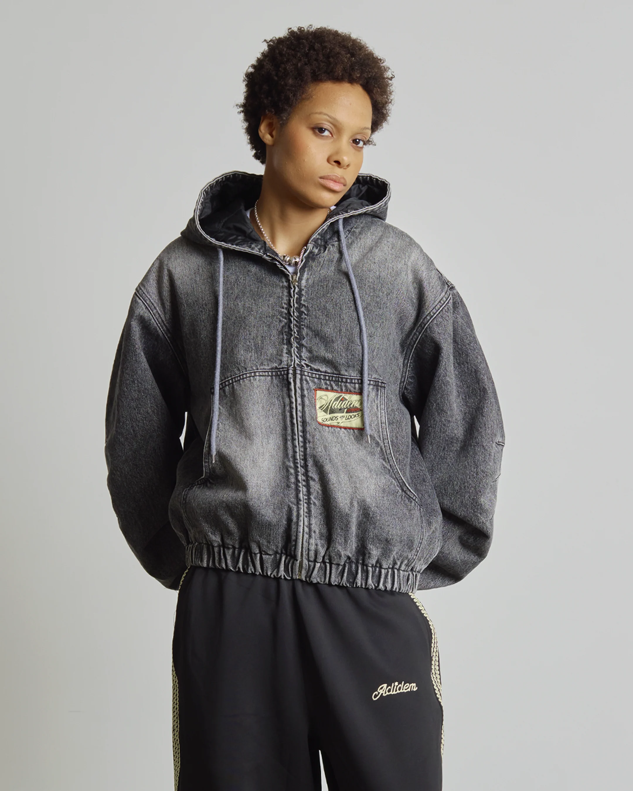 Denim Bomber Jacket - Image 6