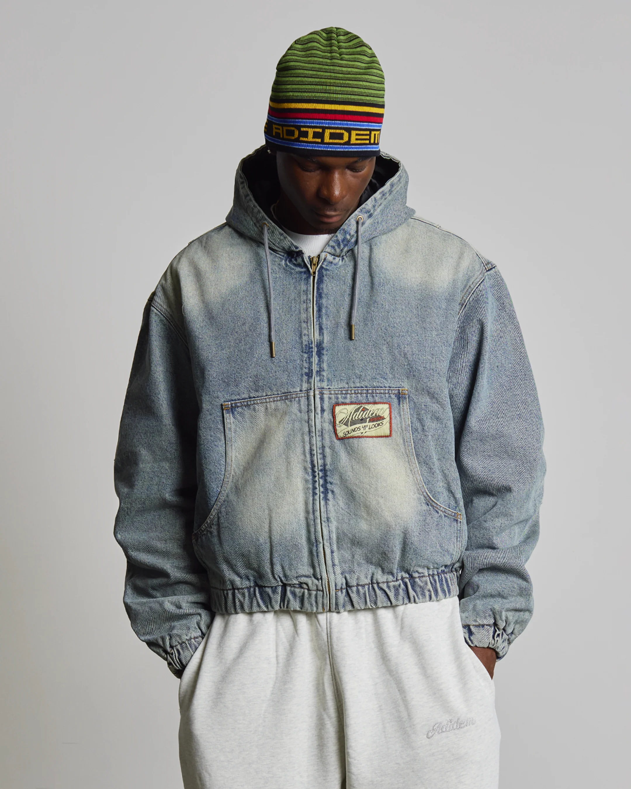 Denim Bomber Jacket - Image 8