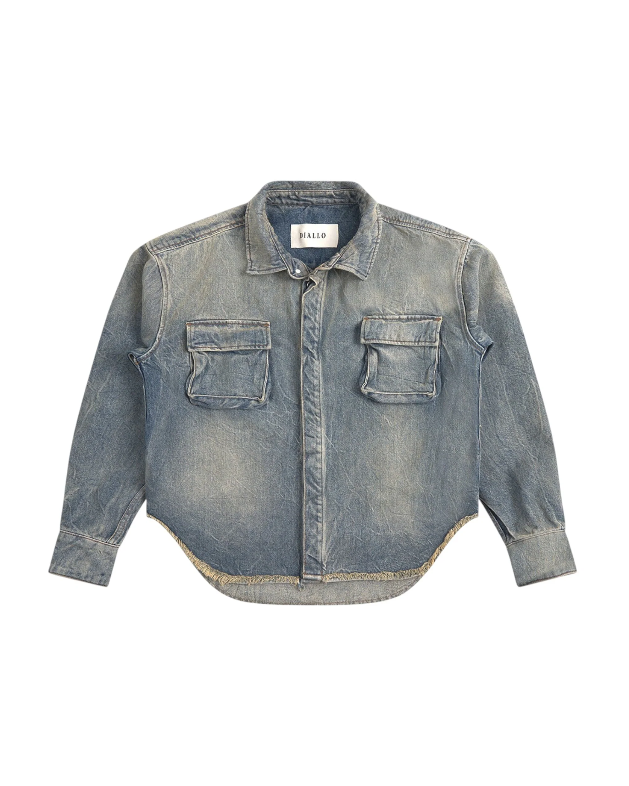 DENIM CARGO SHIRT