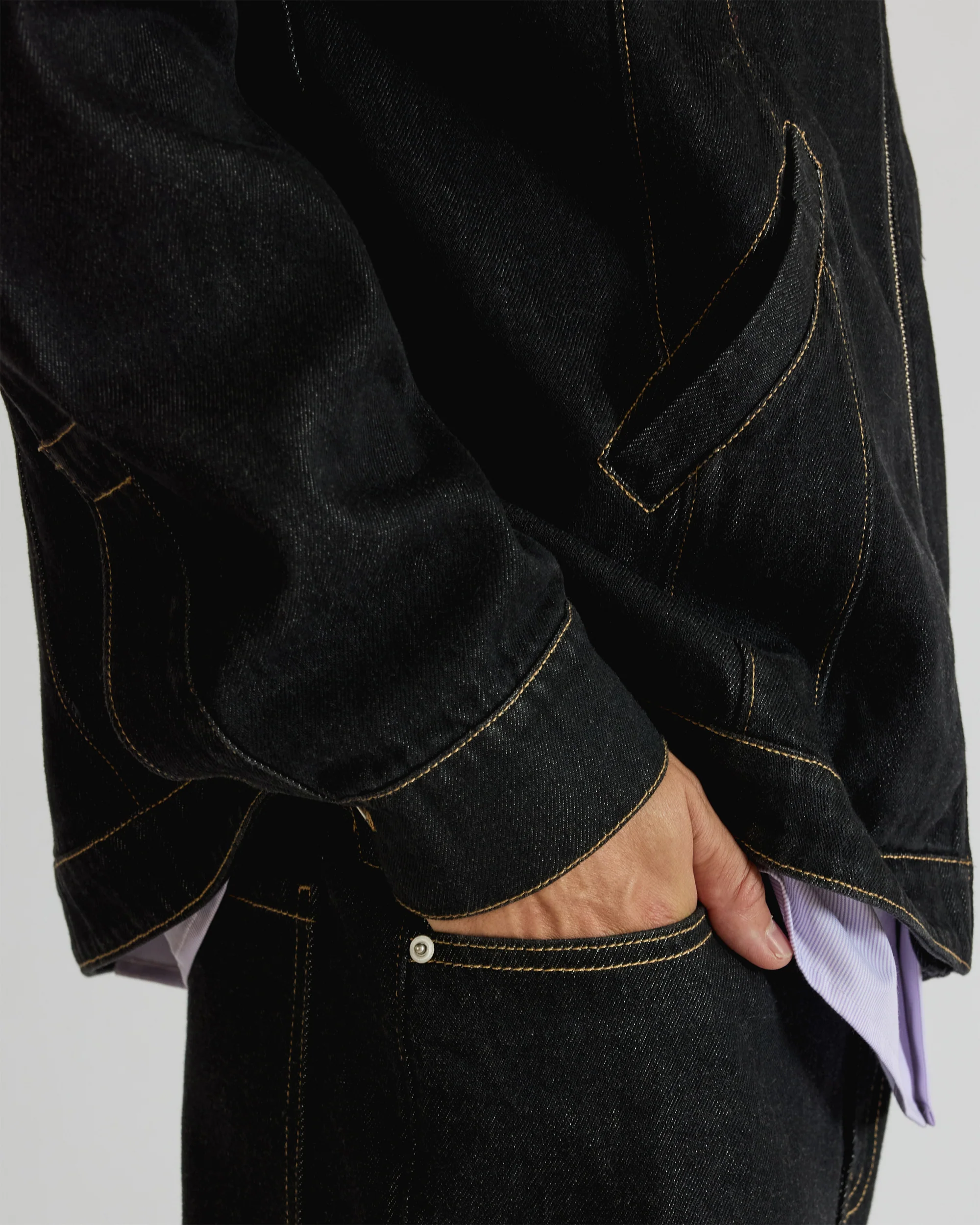 Denim Combo Jacket - Image 6