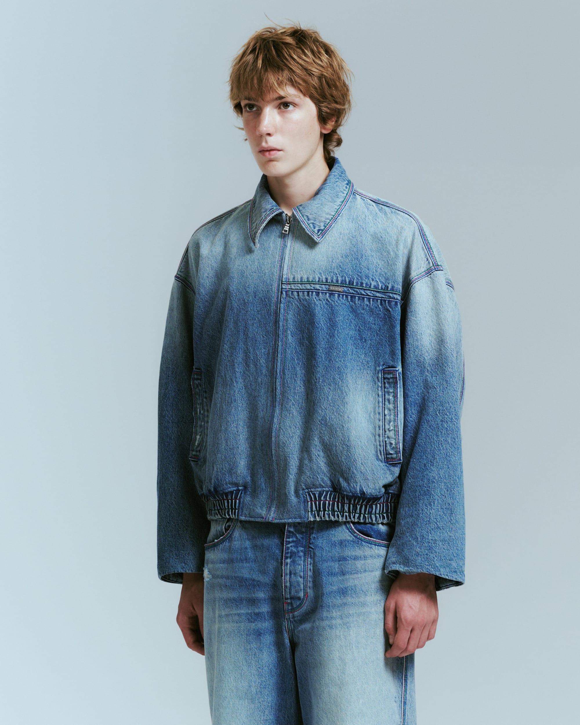 DENIM OVERSIZED BOMBER - Image 4