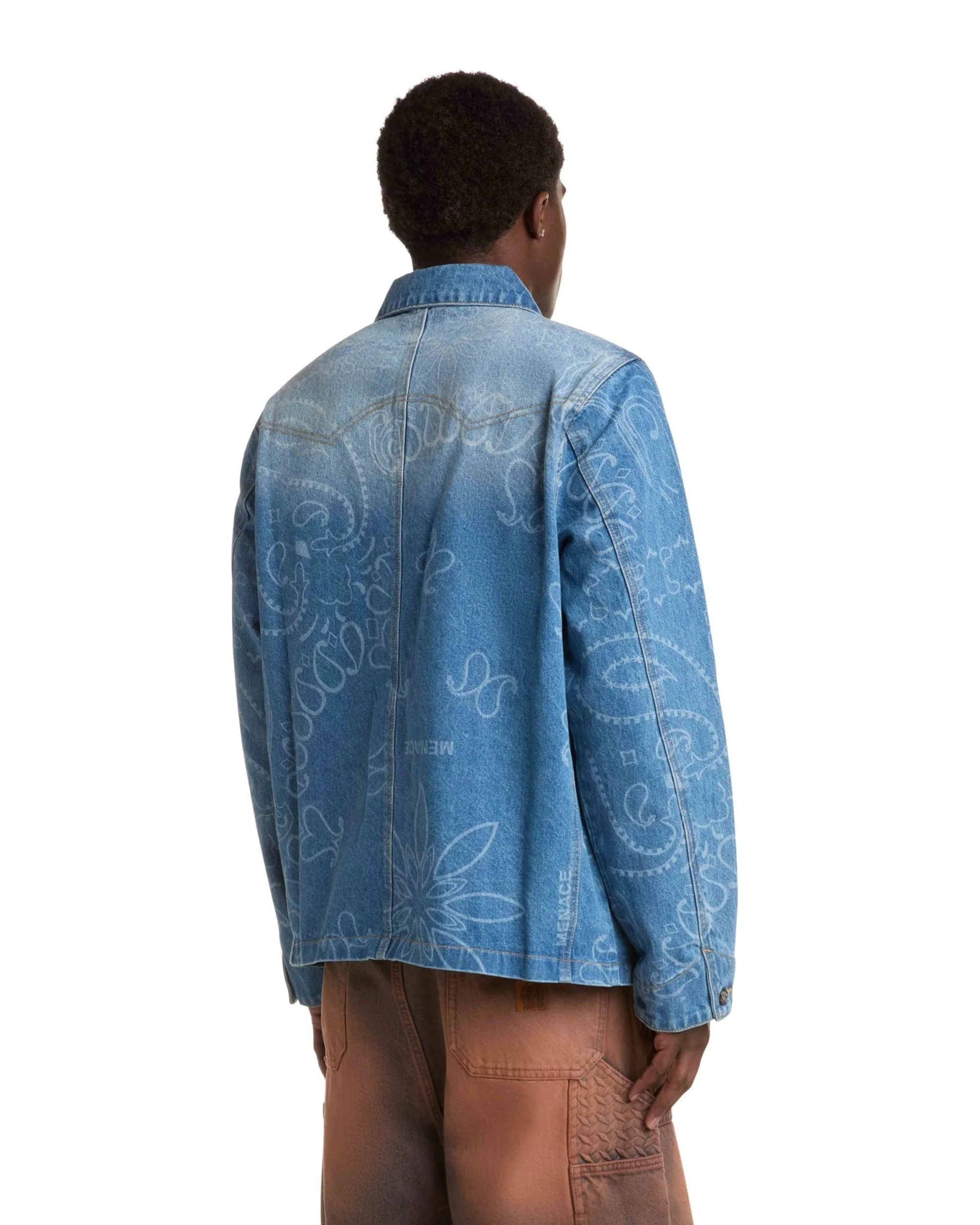 DENIM PAISLEY CHORE JACKET - Image 5
