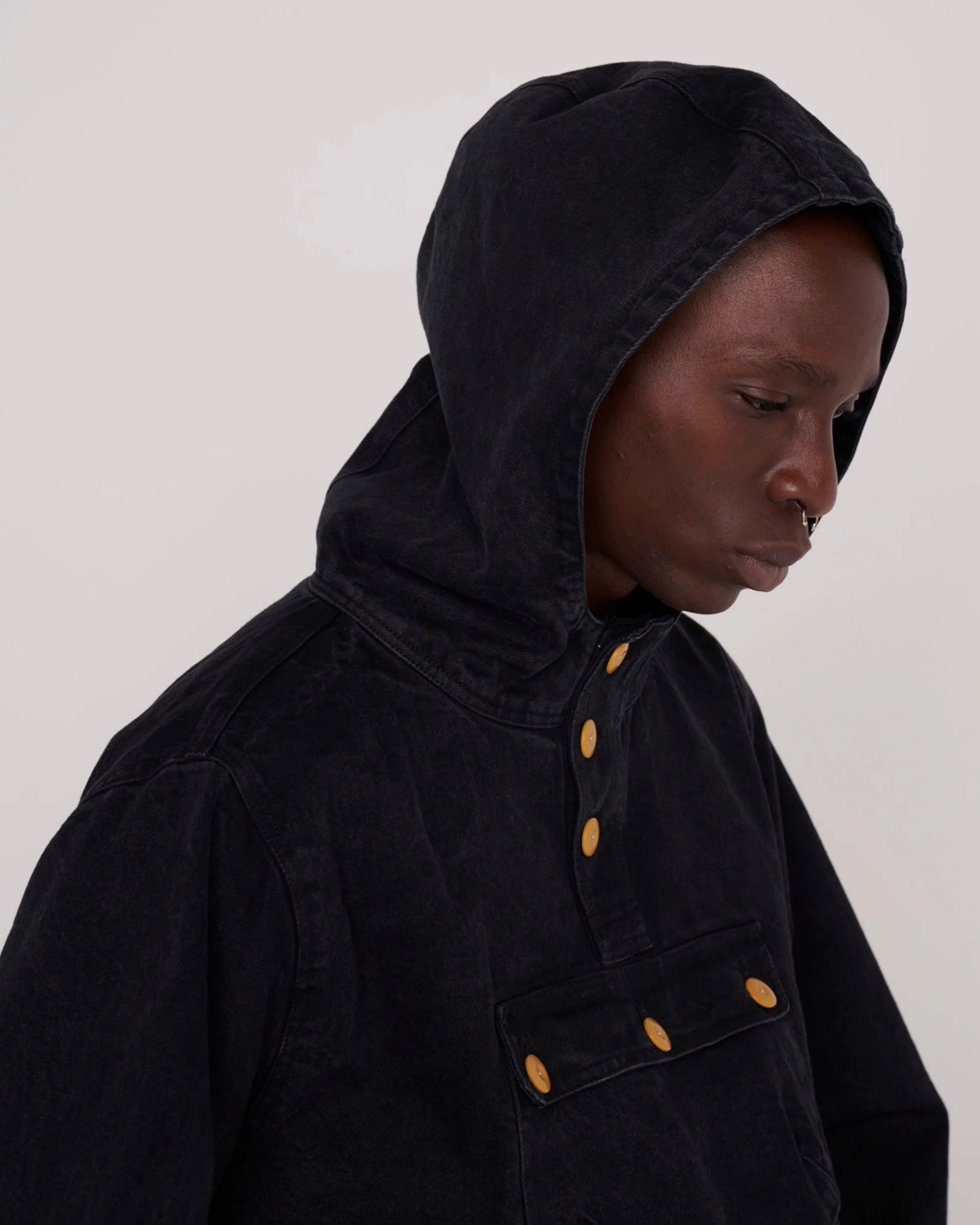 Denim Smock - Black - Image 6