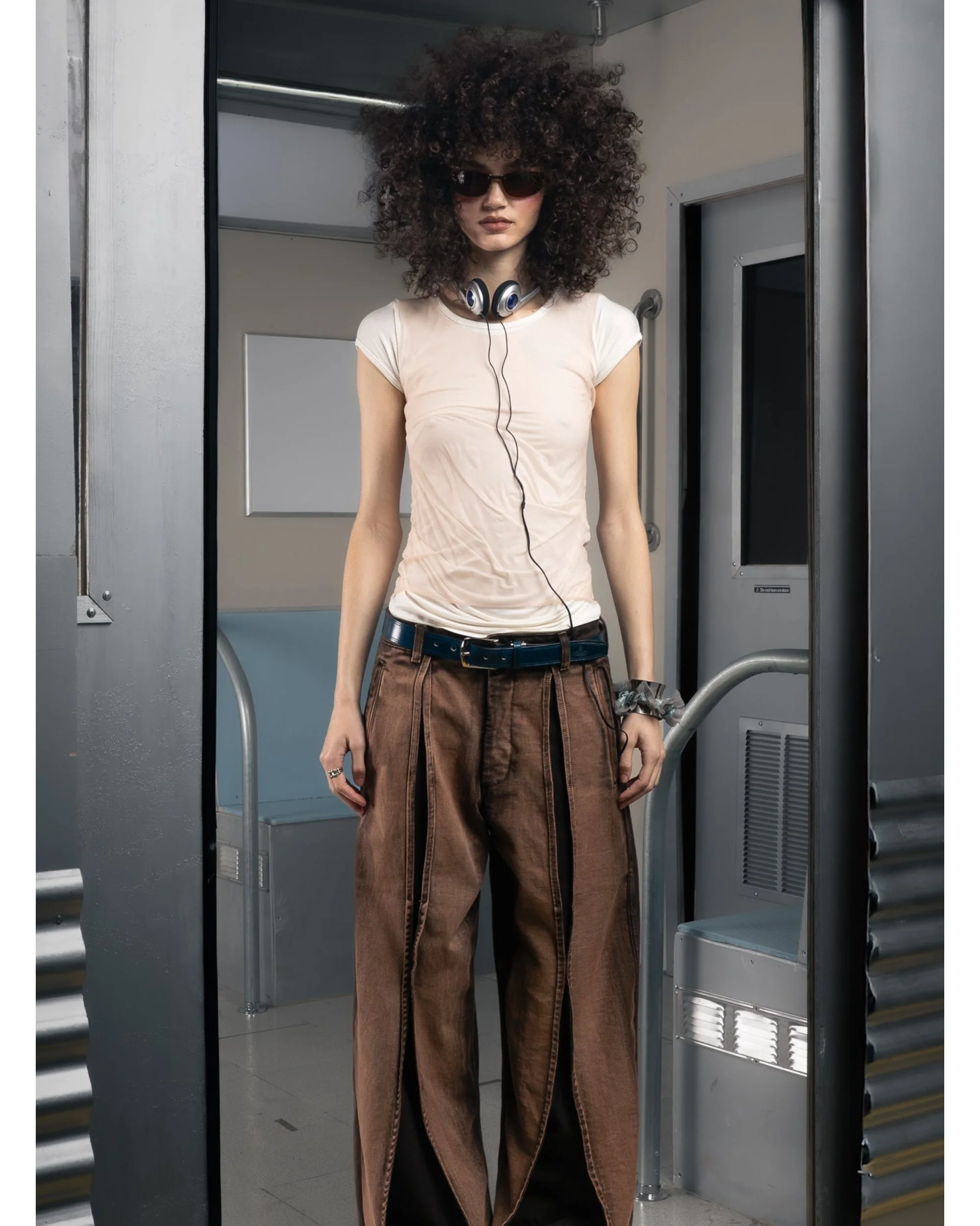 DENIM STOMATA PANT - CHAI - Image 2