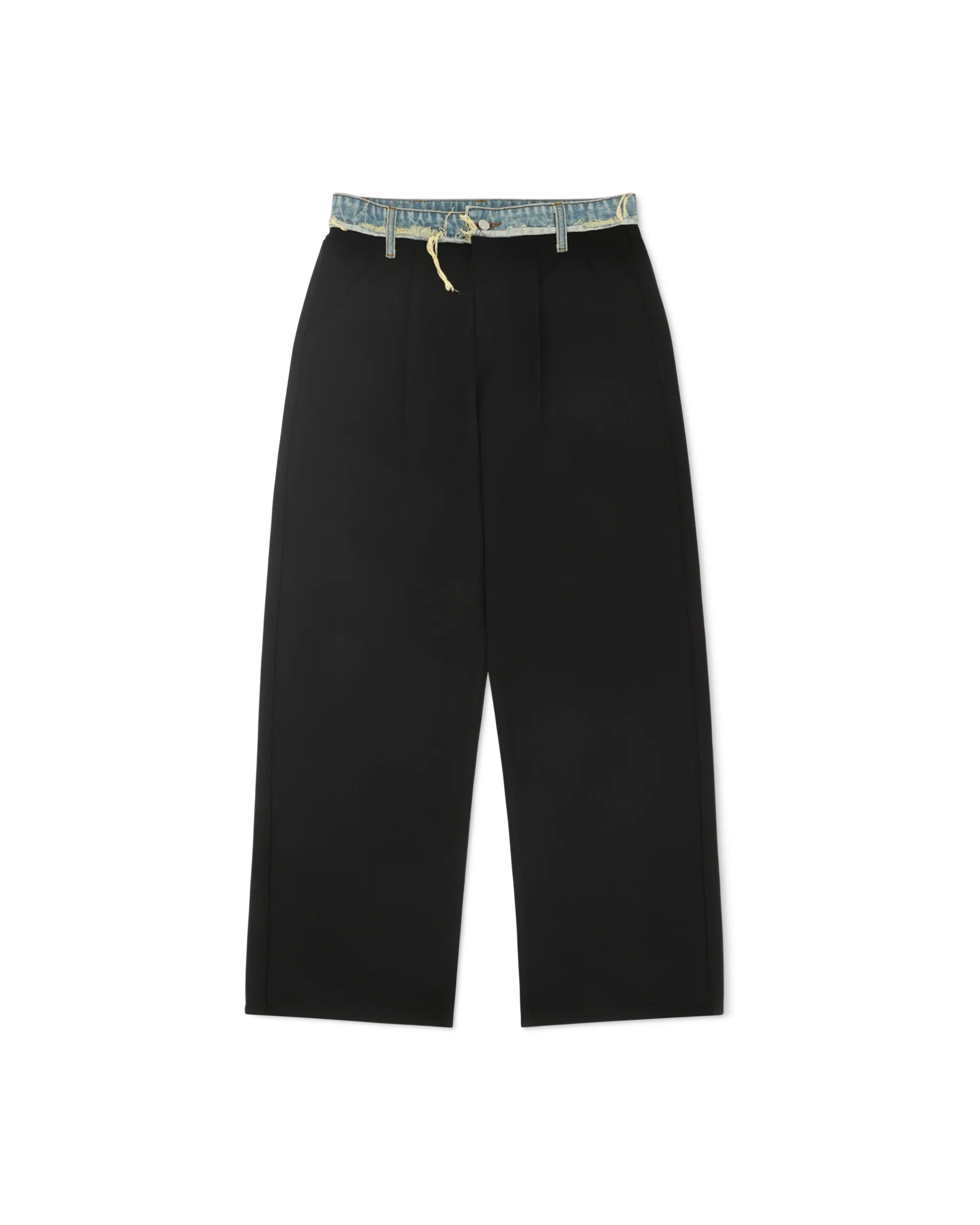 DENIM WAISTBAND TROUSERS