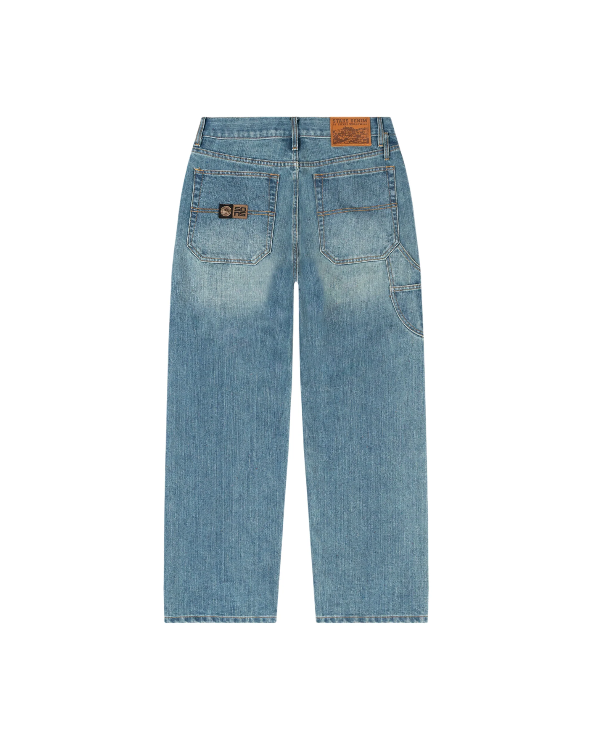 Denim Work Pant - Washed Blue - Image 2