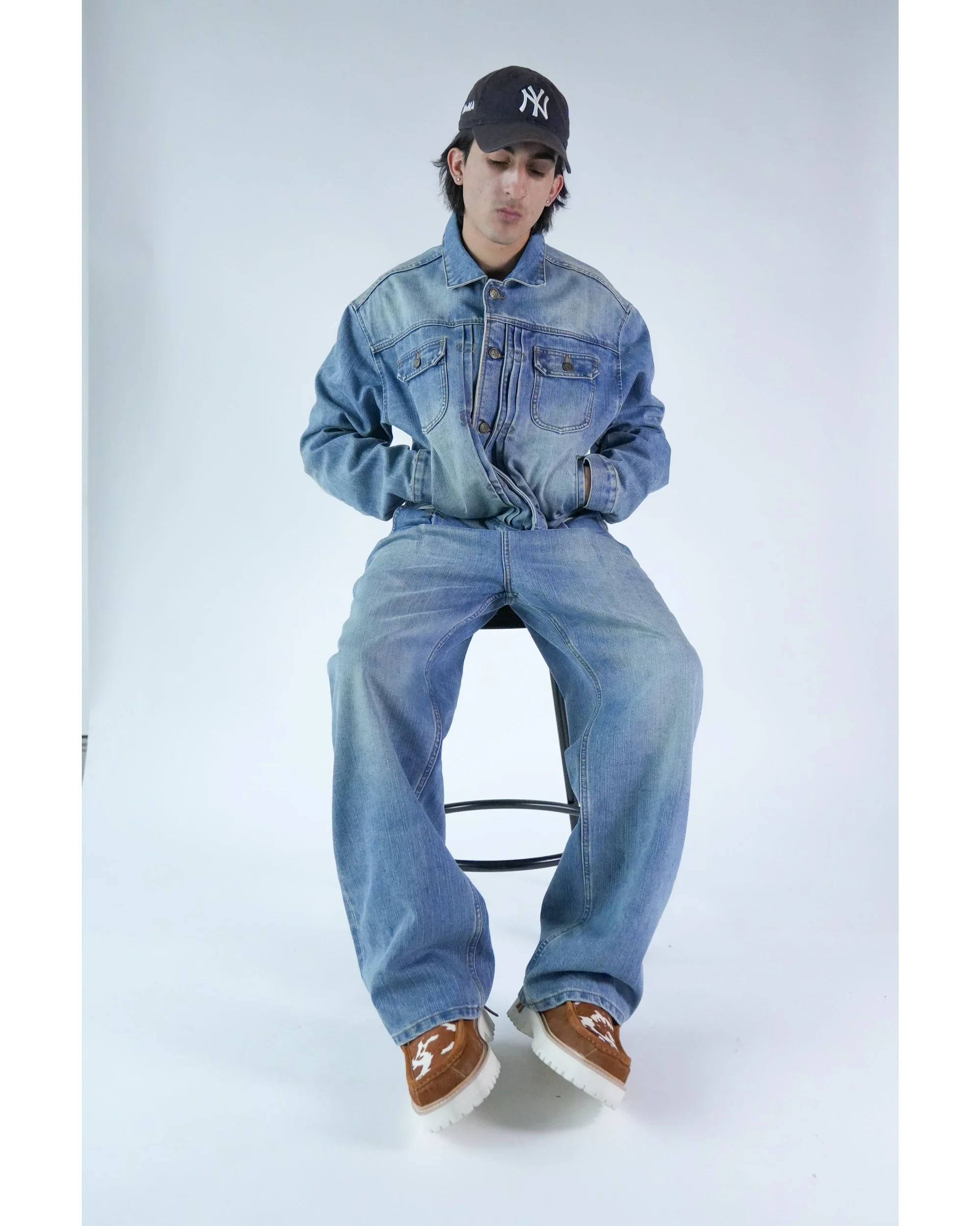 Denim Work Pant - Washed Blue - Image 3