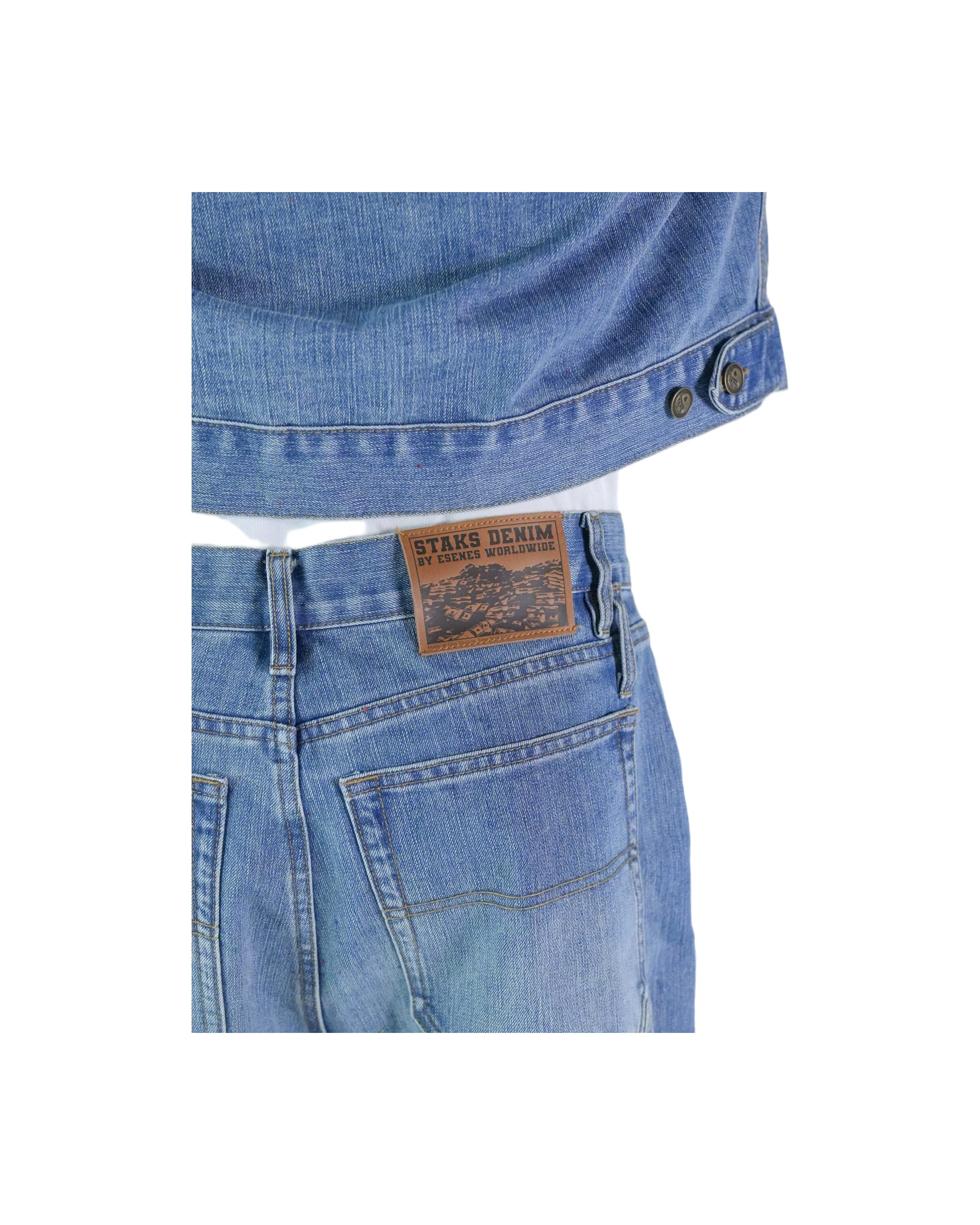 Denim Work Pant - Washed Blue - Image 6