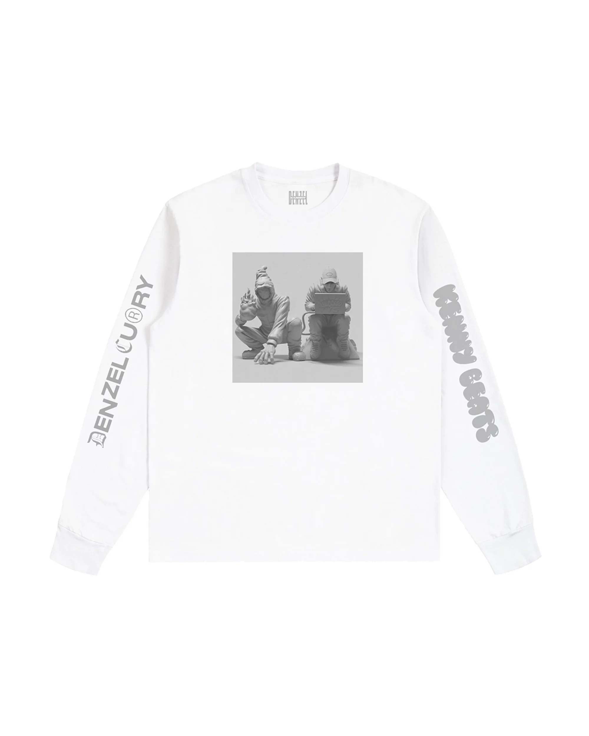 Denzel Curry & Kenny Beats - UNLOCKED 1.5 White Longsleeve
