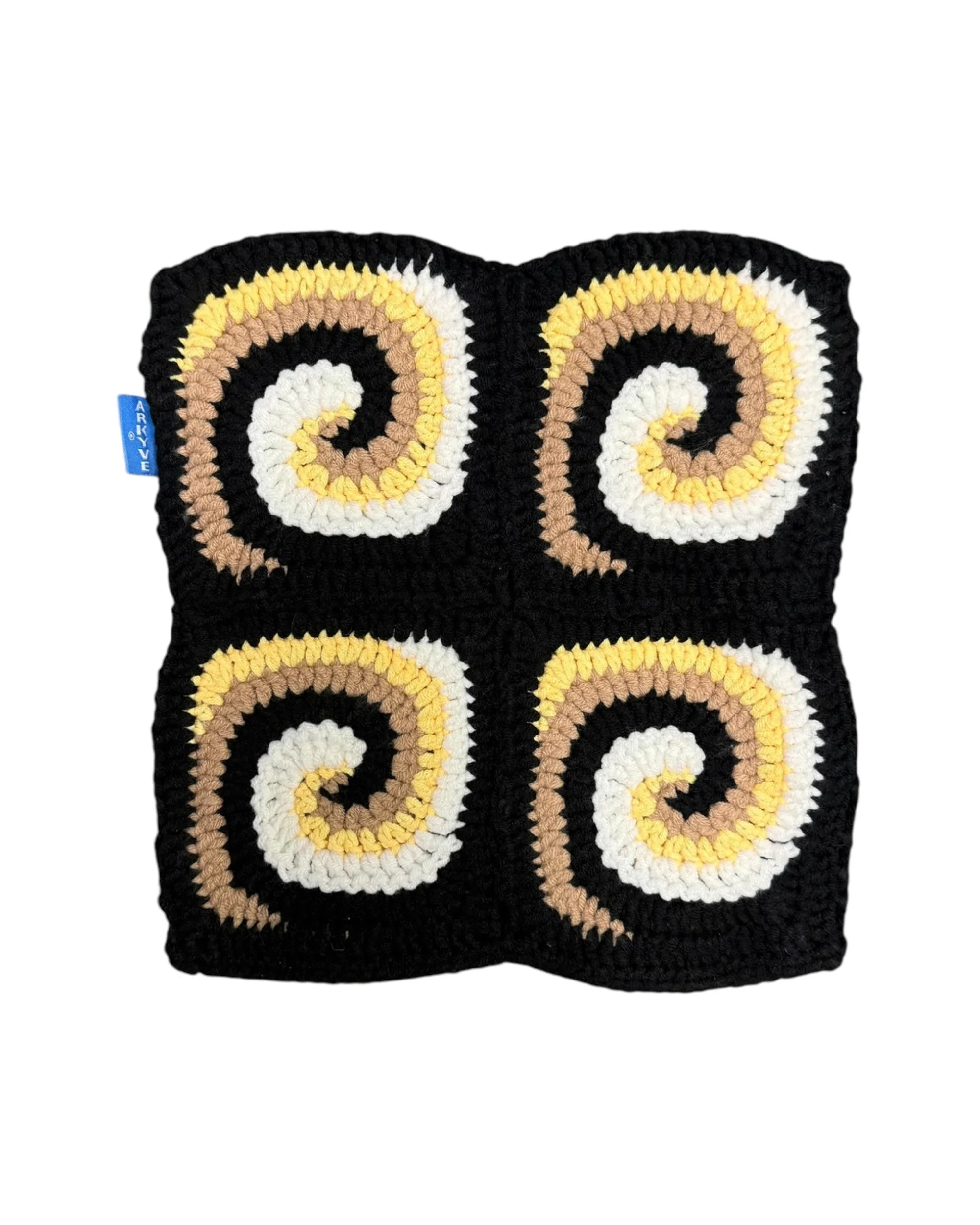 Desert Spiral Crochet Cat Hat - Image 2