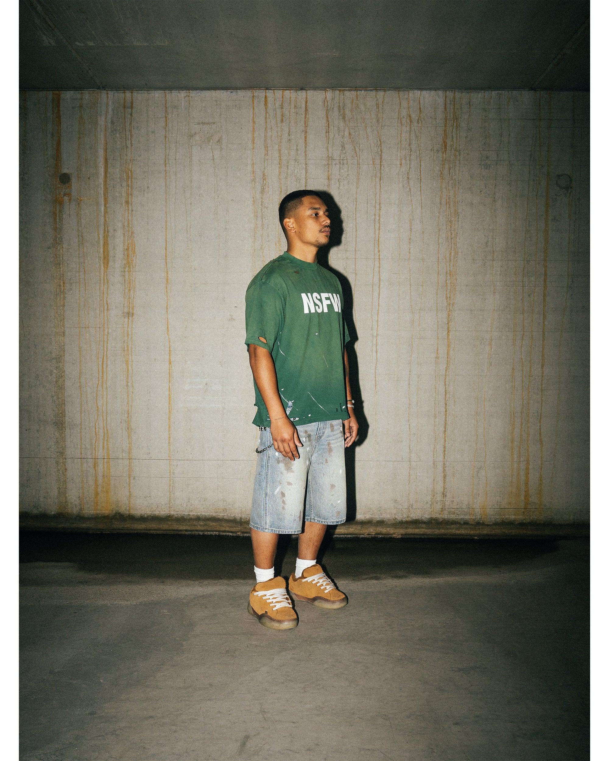 DESTROYED NSFW TEE - GREEN - Image 3