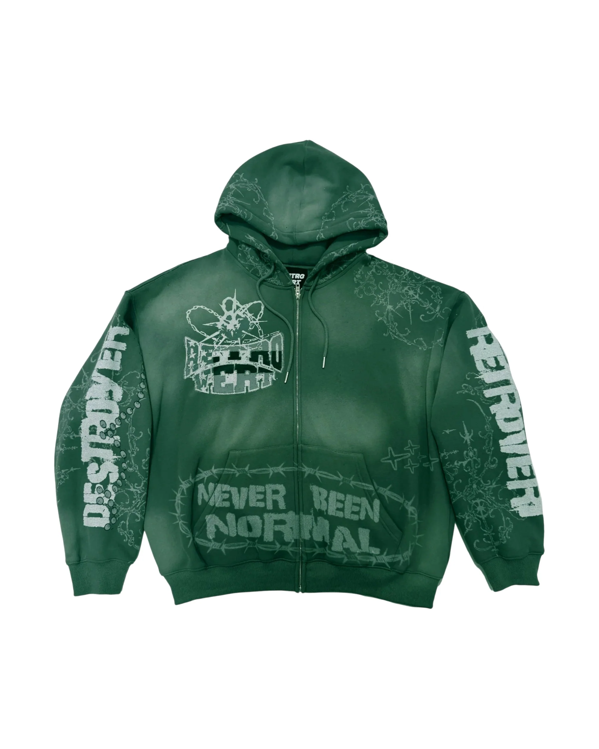 DESTROYER MATCHING ZIP-UP GREEN
