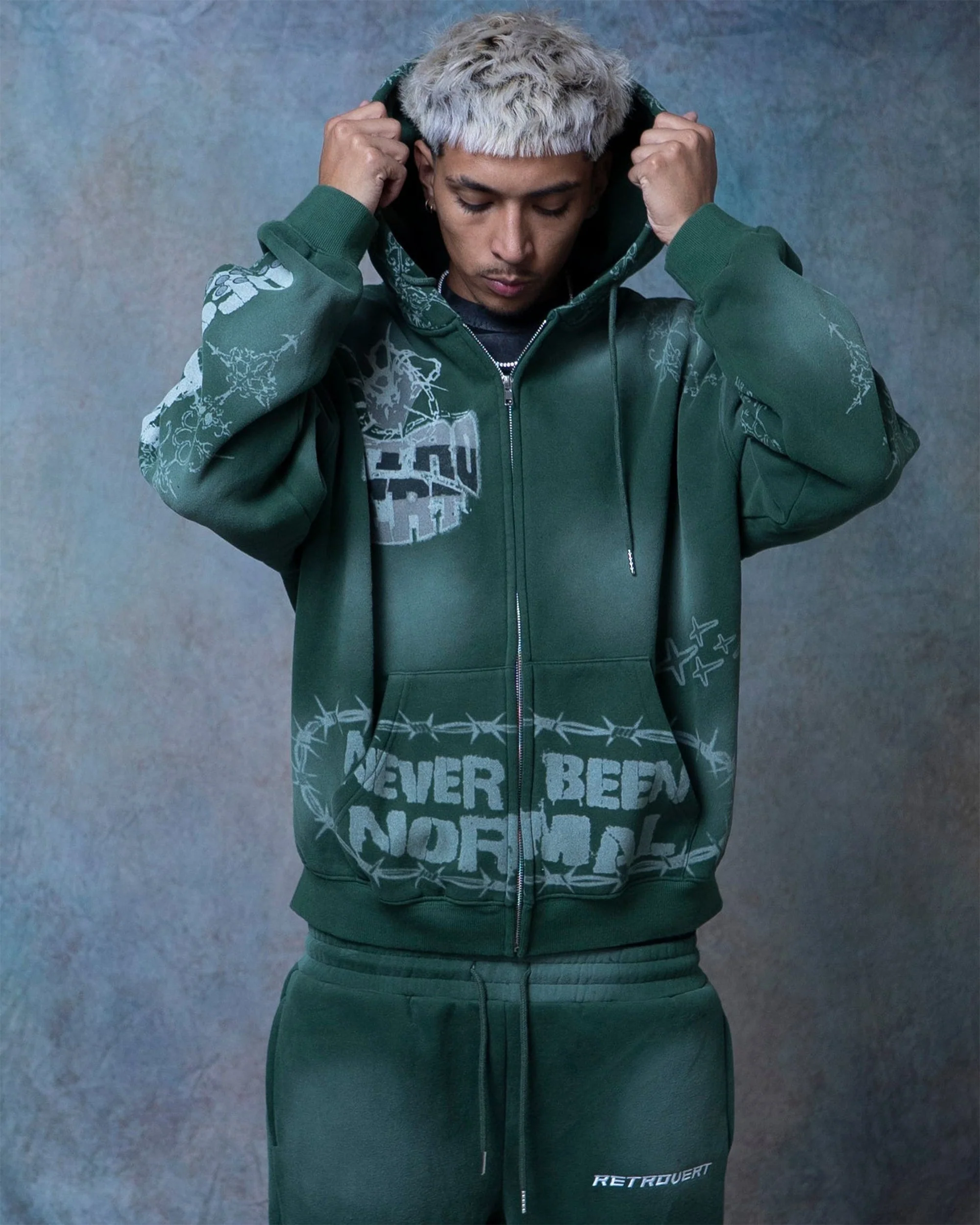 DESTROYER MATCHING ZIP-UP GREEN - Image 5