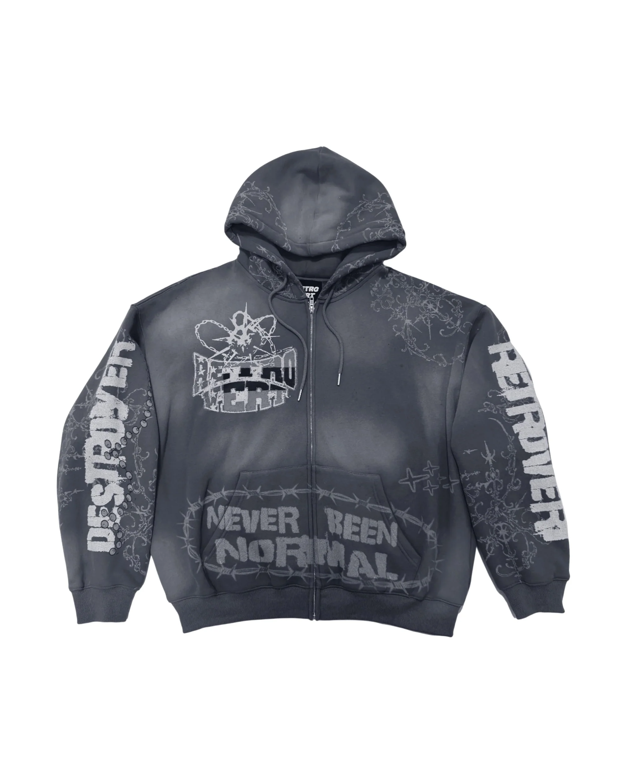 DESTROYER MATCHING ZIP-UP GREY