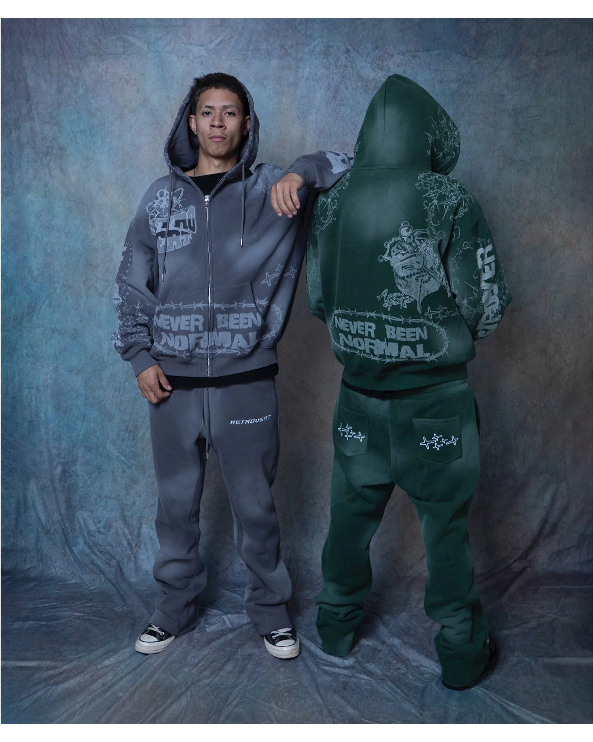 DESTROYER MATCHING ZIP-UP GREY - Image 3