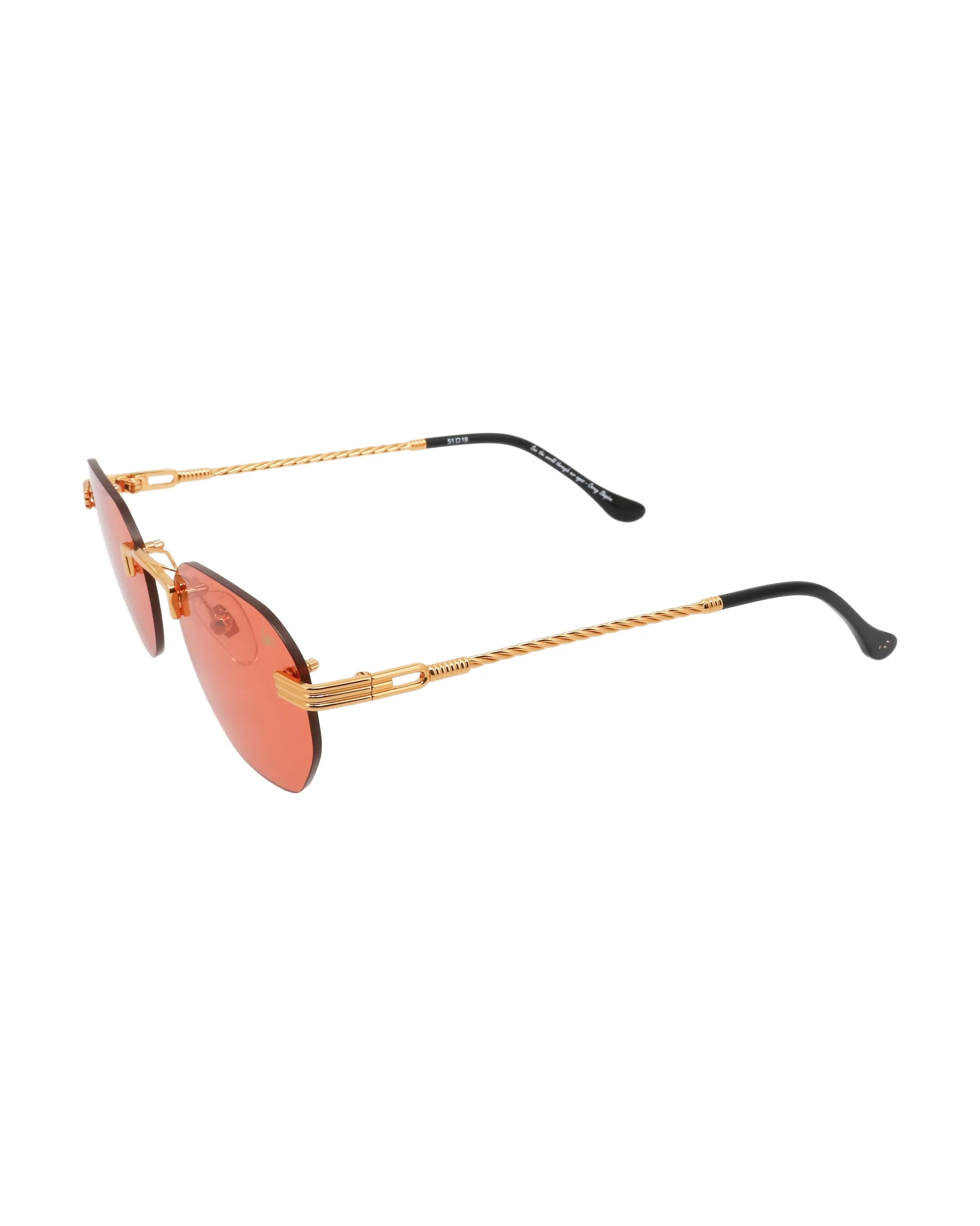Detroit Player Rimless Drill Mount 24KT Gold - Image 29