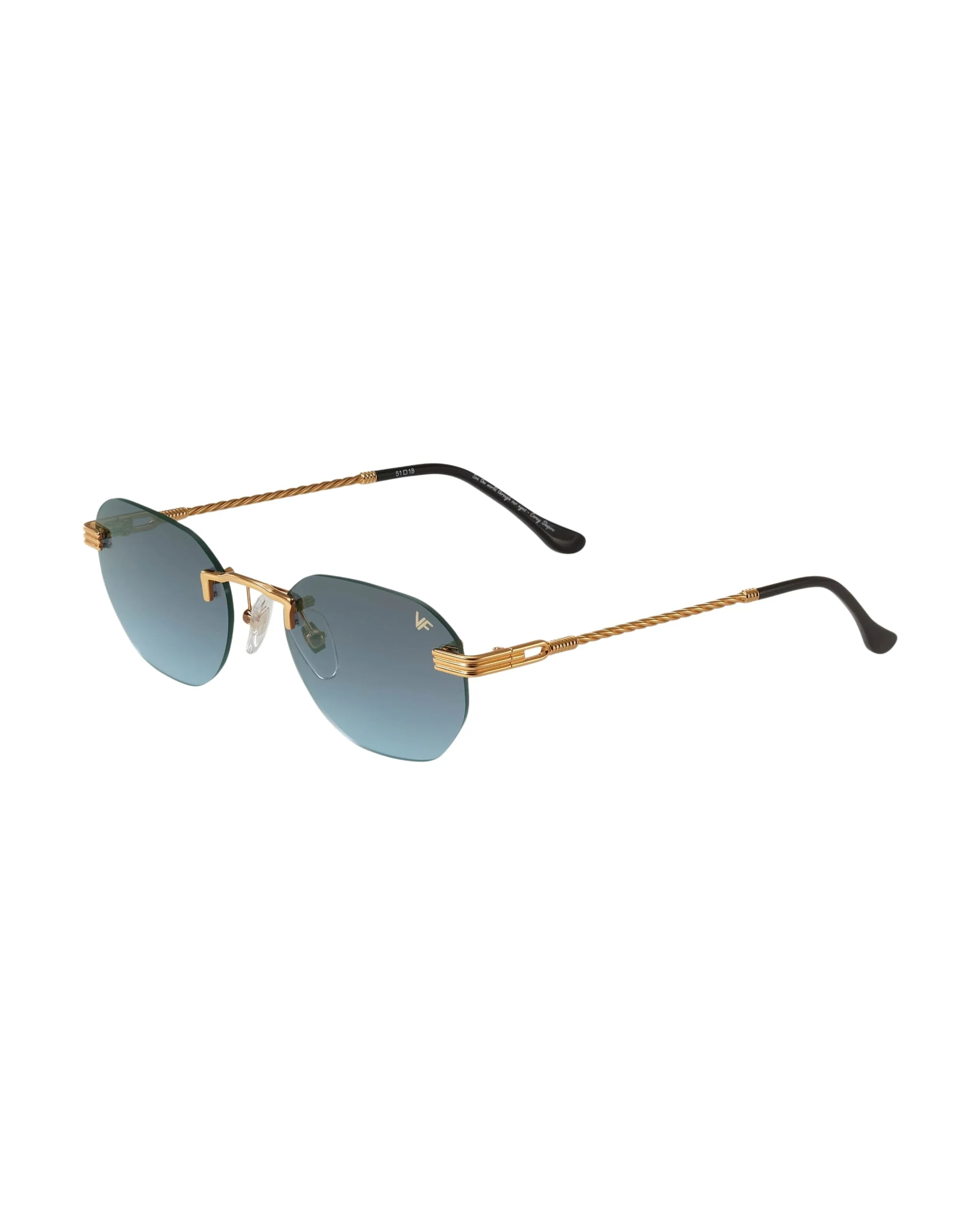 Detroit Player Rimless Drill Mount 24KT Gold - Image 48