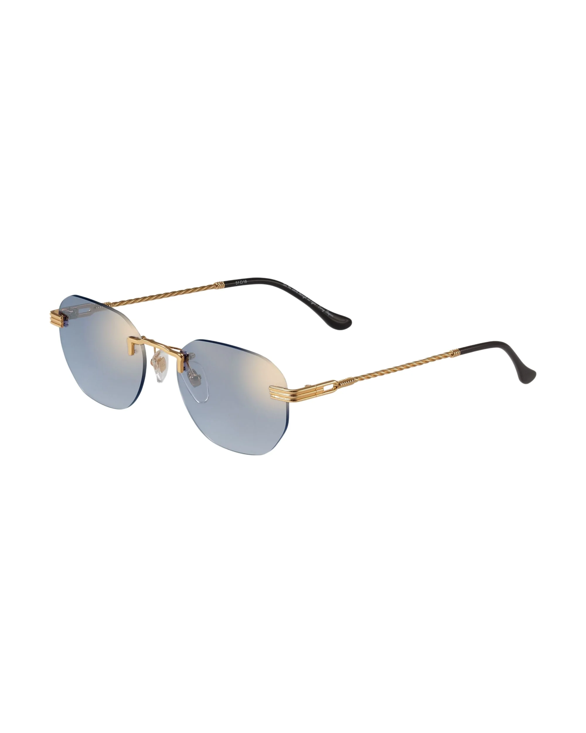 Detroit Player Rimless Drill Mount 24KT Gold - Image 8