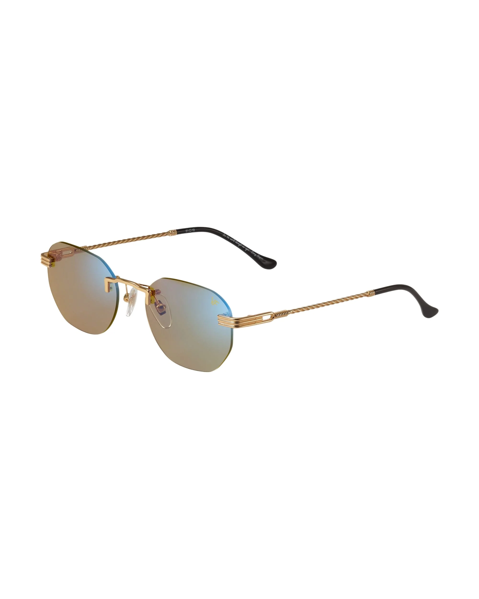 Detroit Player Rimless Drill Mount 24KT Gold - Image 82