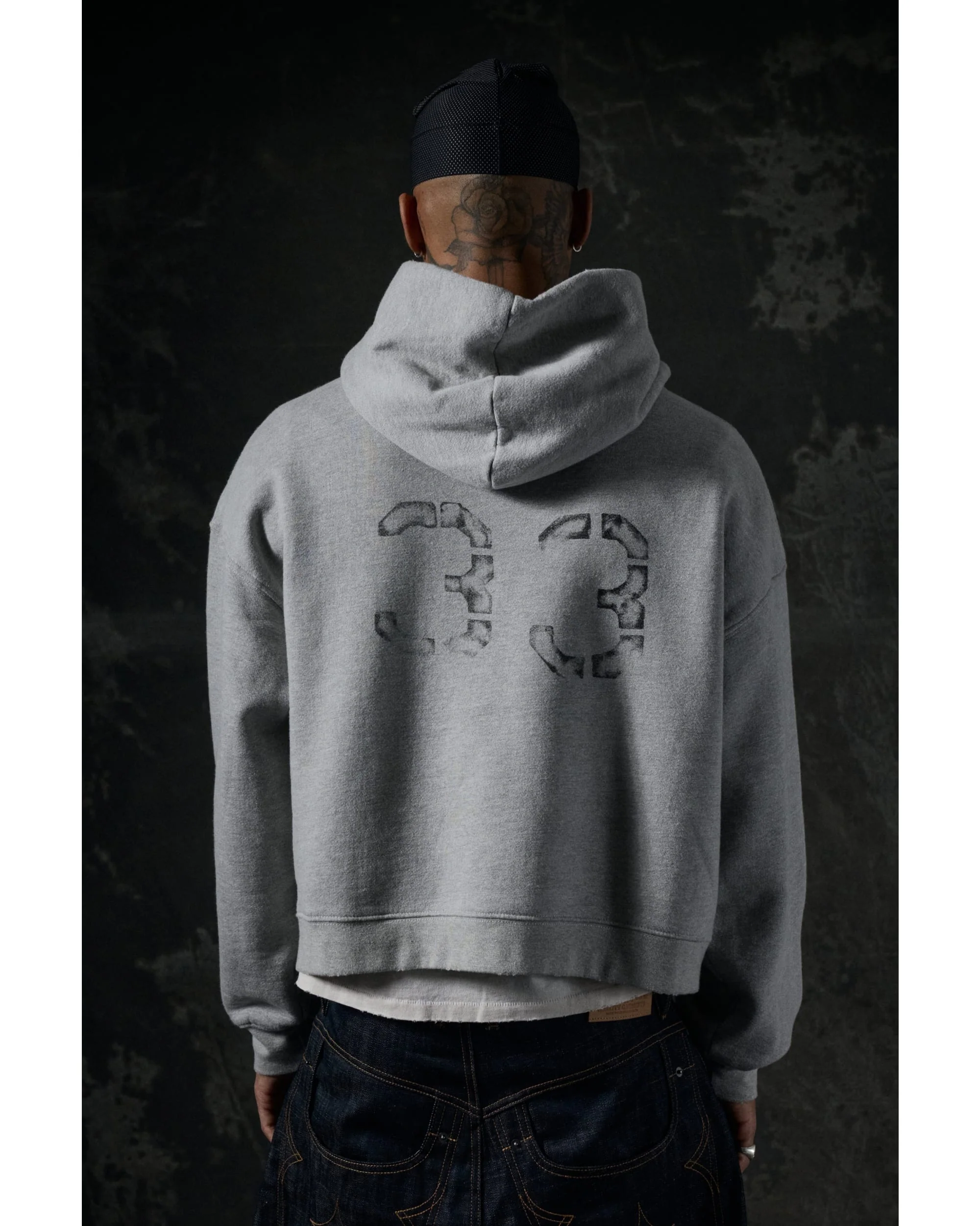 Dirty Hands Hoodie - Heather-Grey - Image 4