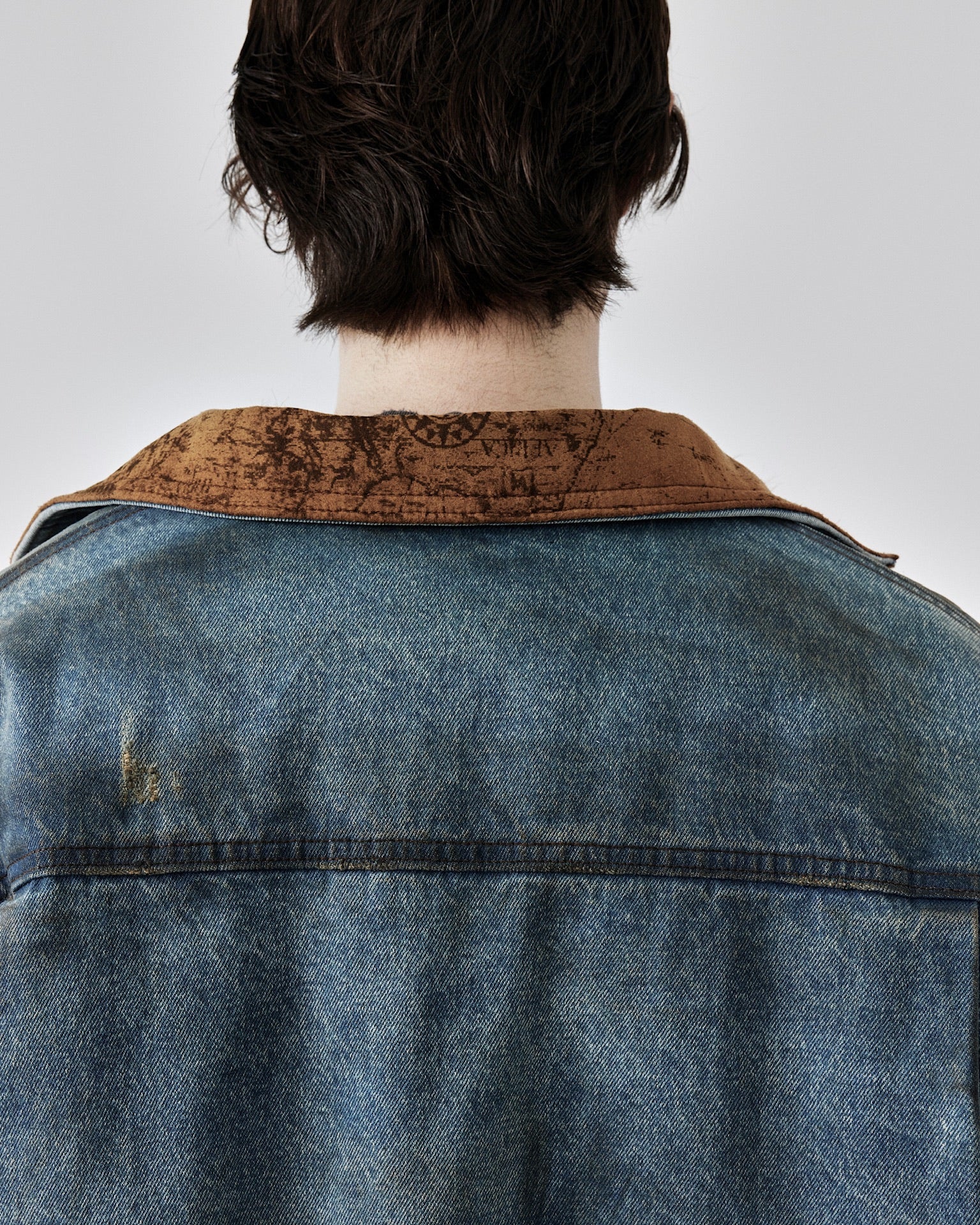 Dirty-Washed Furry Denim Jacket - Image 21