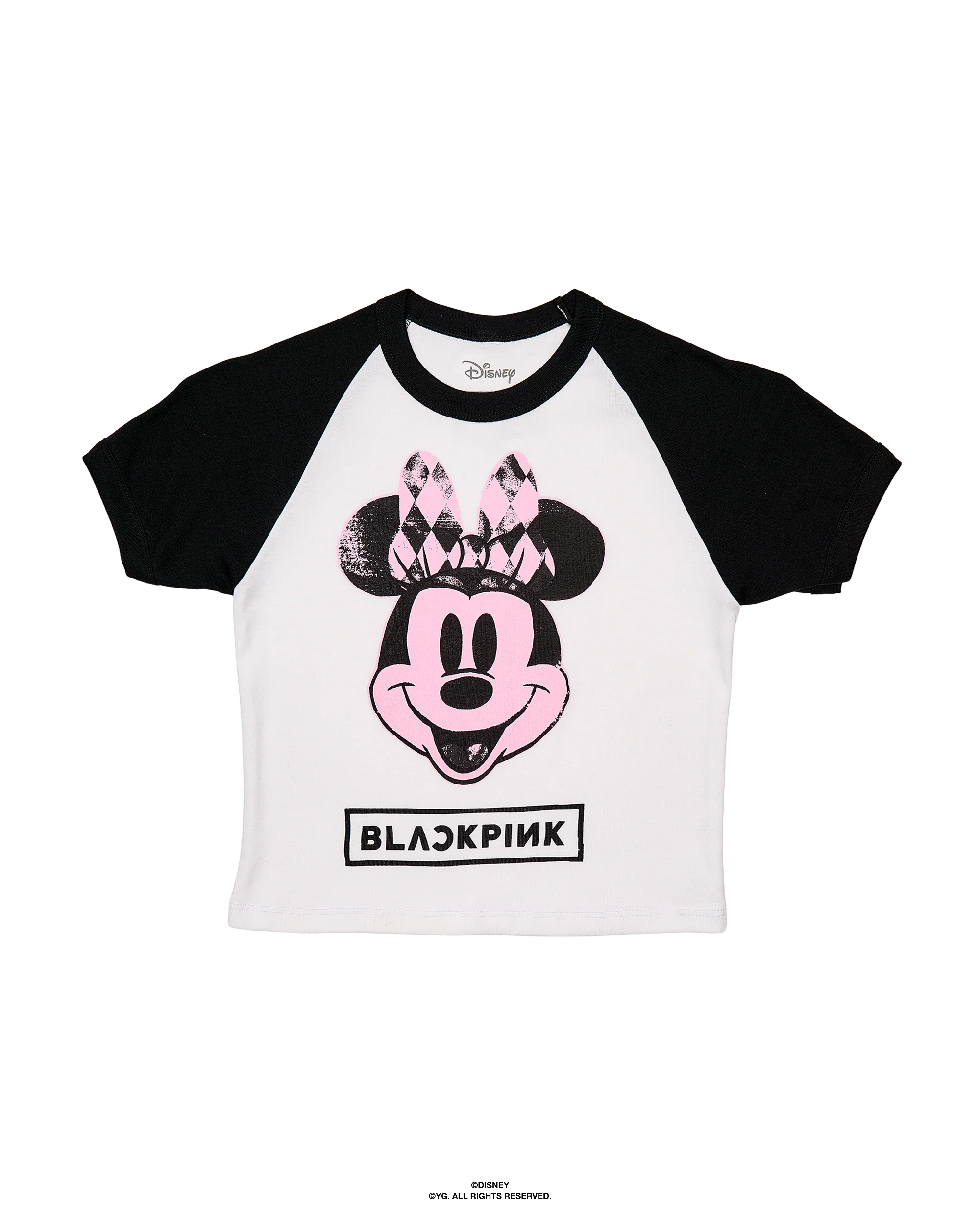 Disney x BLACKPINK Minnie Black Raglan Tee
