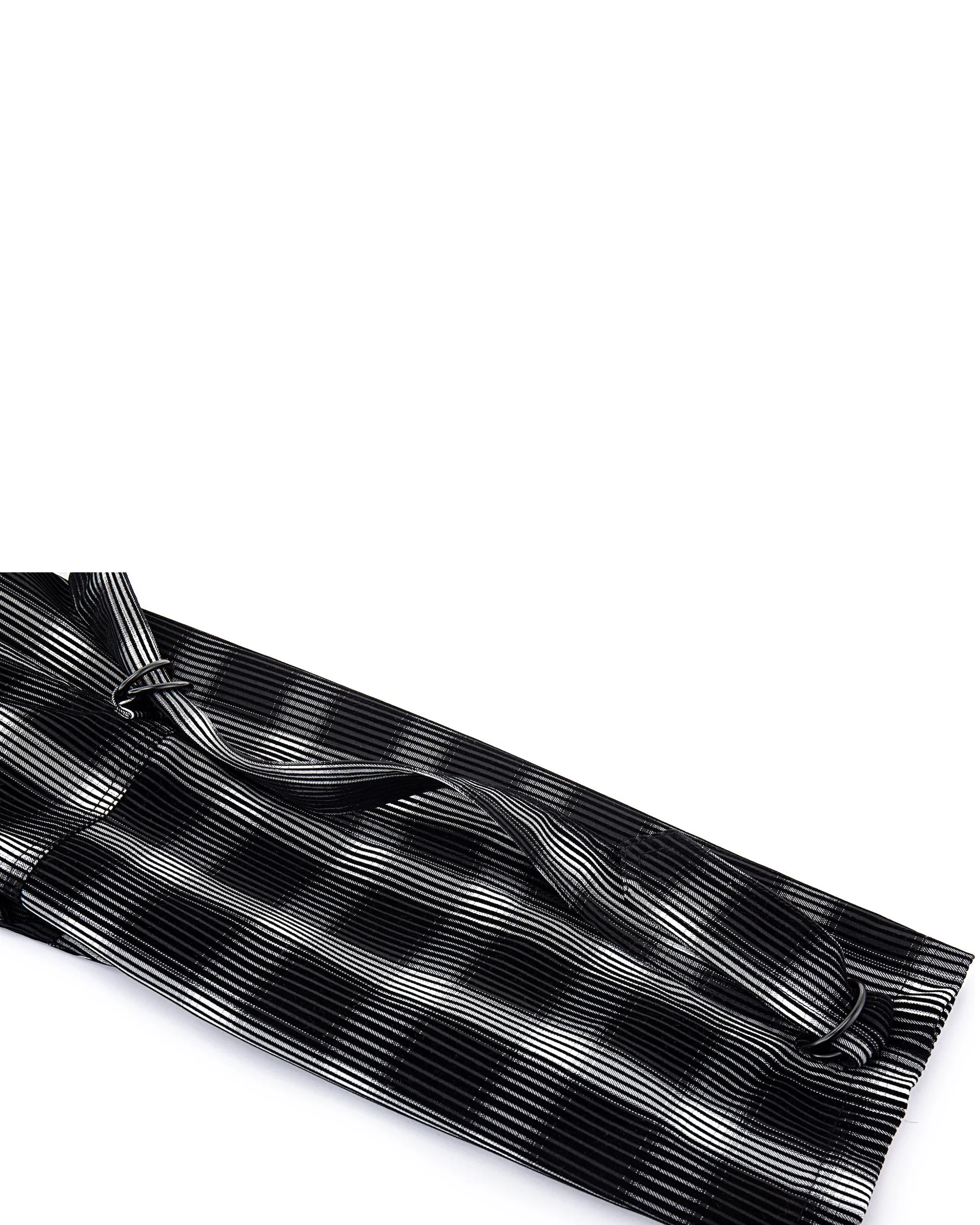 Distorted Plaid Half-Zip Pullover – Black & White, Boxy Fit - Image 17