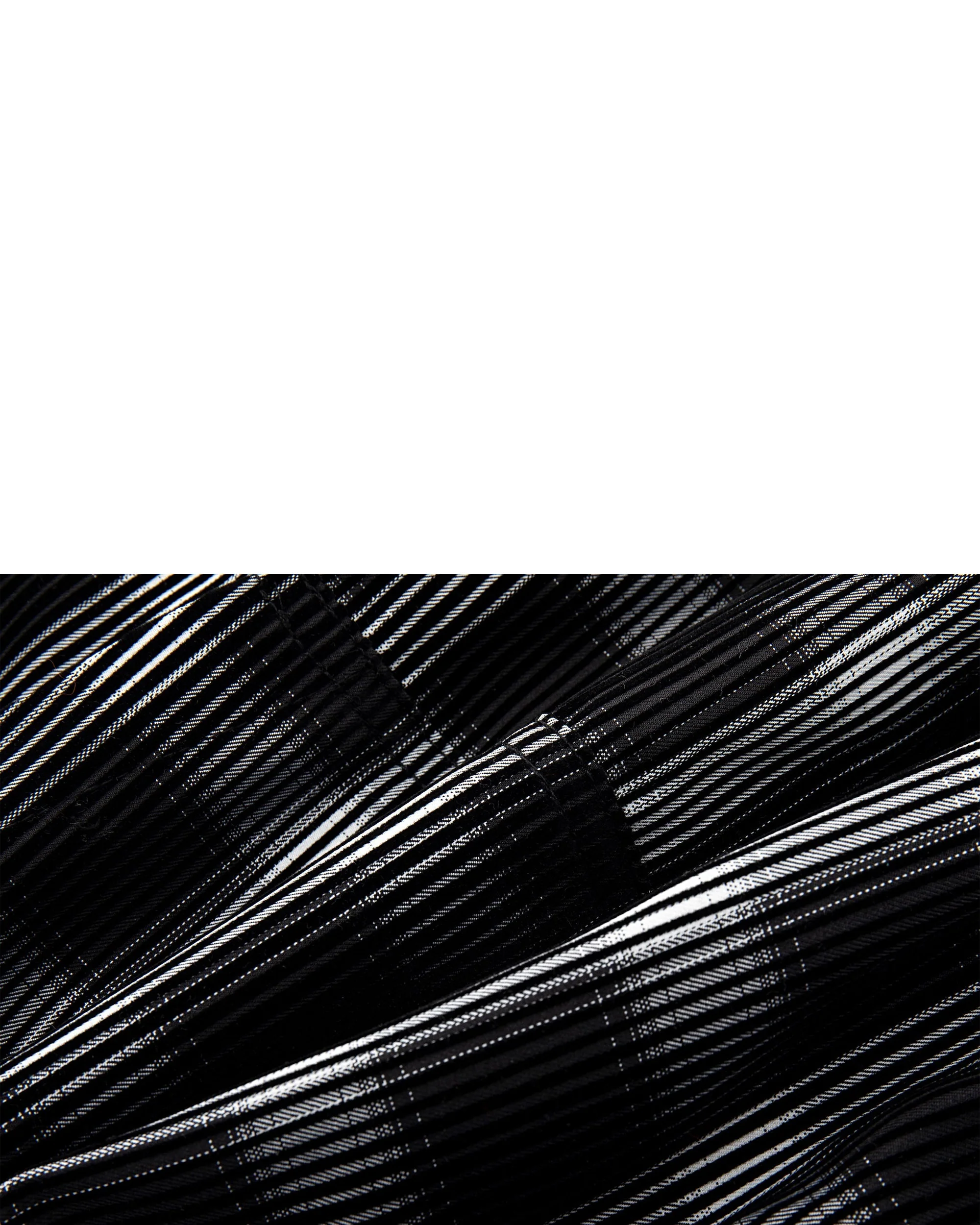 Distorted Plaid Half-Zip Pullover – Black & White, Boxy Fit - Image 18