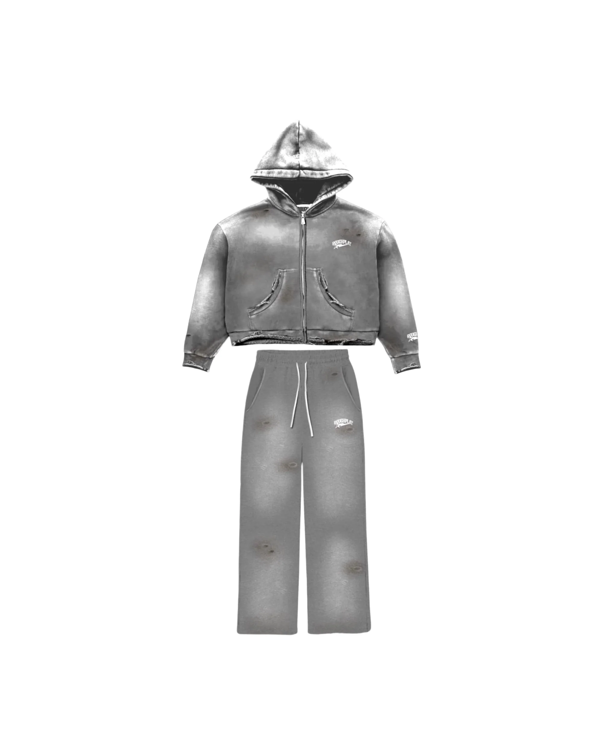 Distress Sweatsuit - Grey