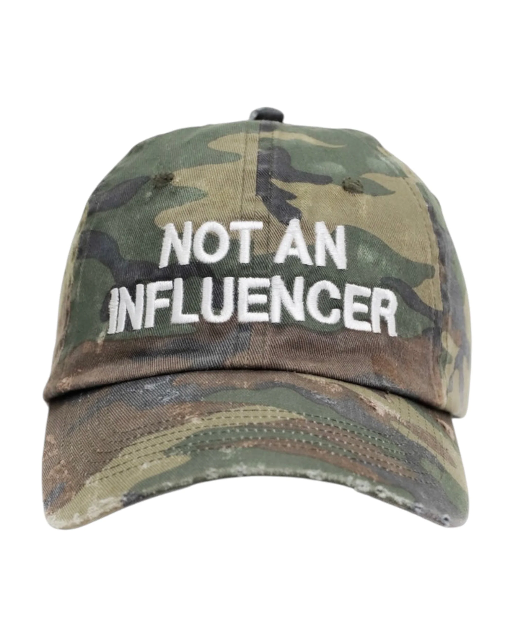 Distressed Dad Hat - Camo