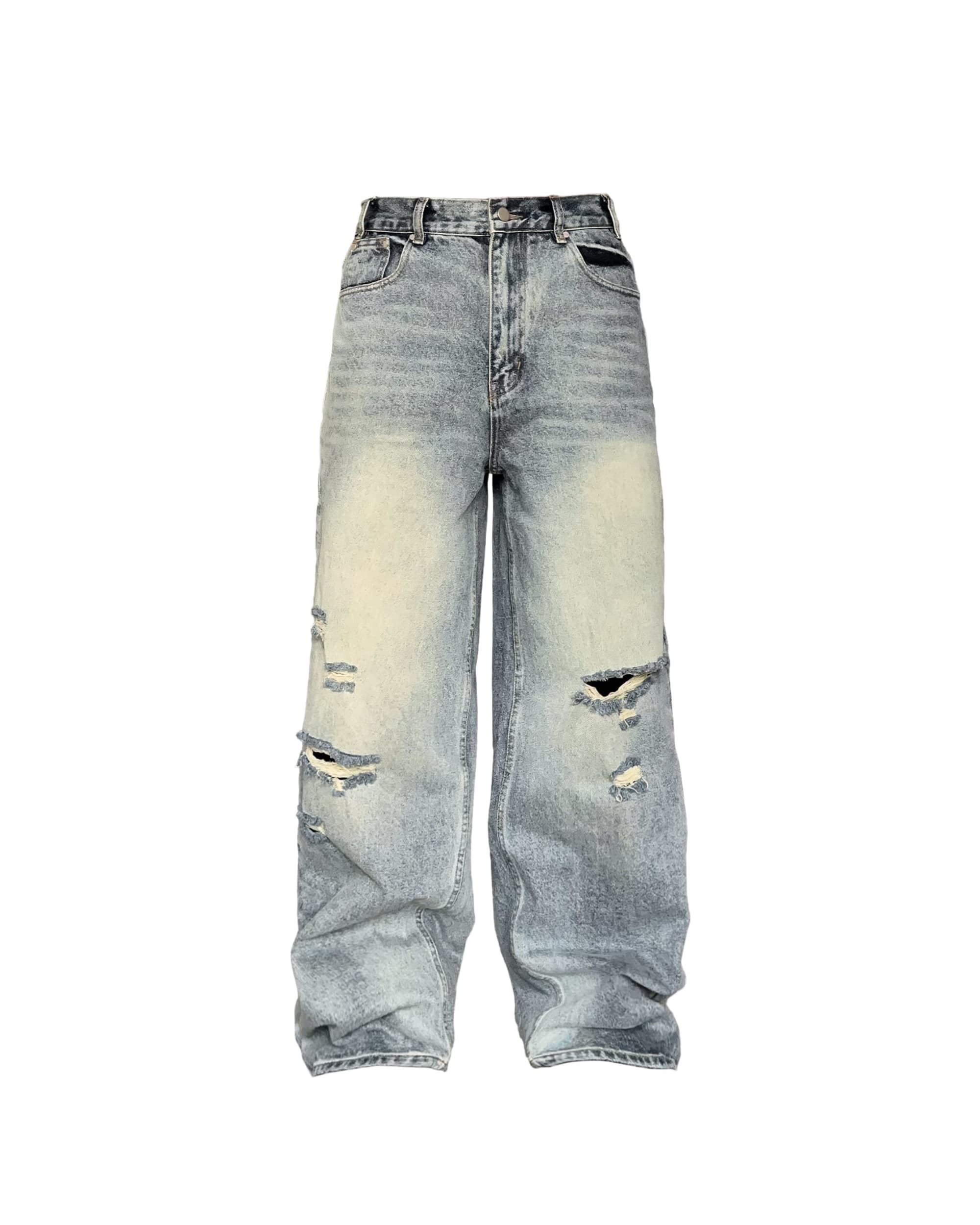 DISTRESSED DENIM - BLUE