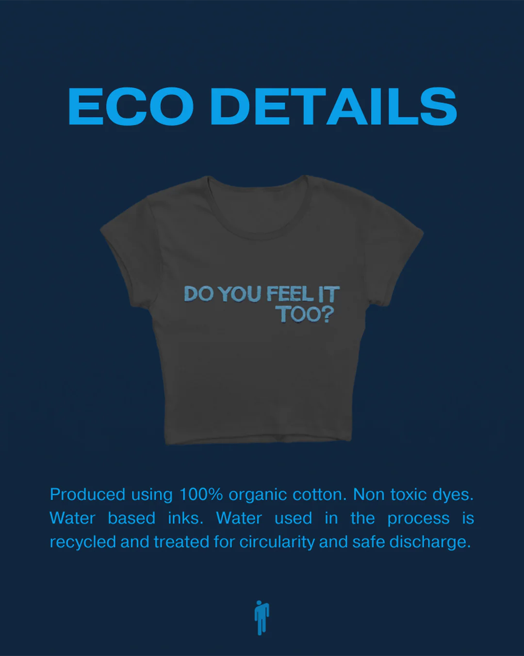 Do You Feel It Too? Crop Baby T-Shirt - Image 3