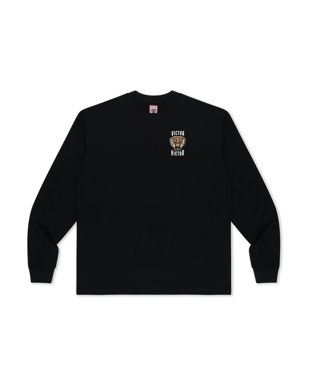 DOG LOGO LONGSLEEVE T-SHIRT (BLACK)