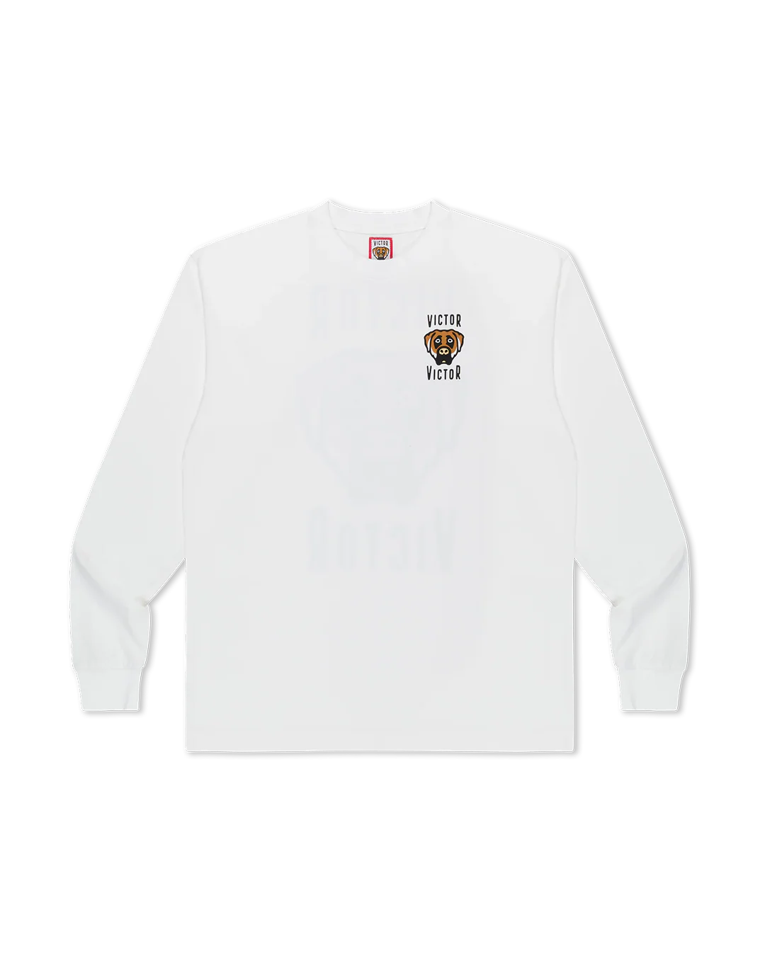 DOG LOGO LONGSLEEVE T-SHIRT (WHITE)