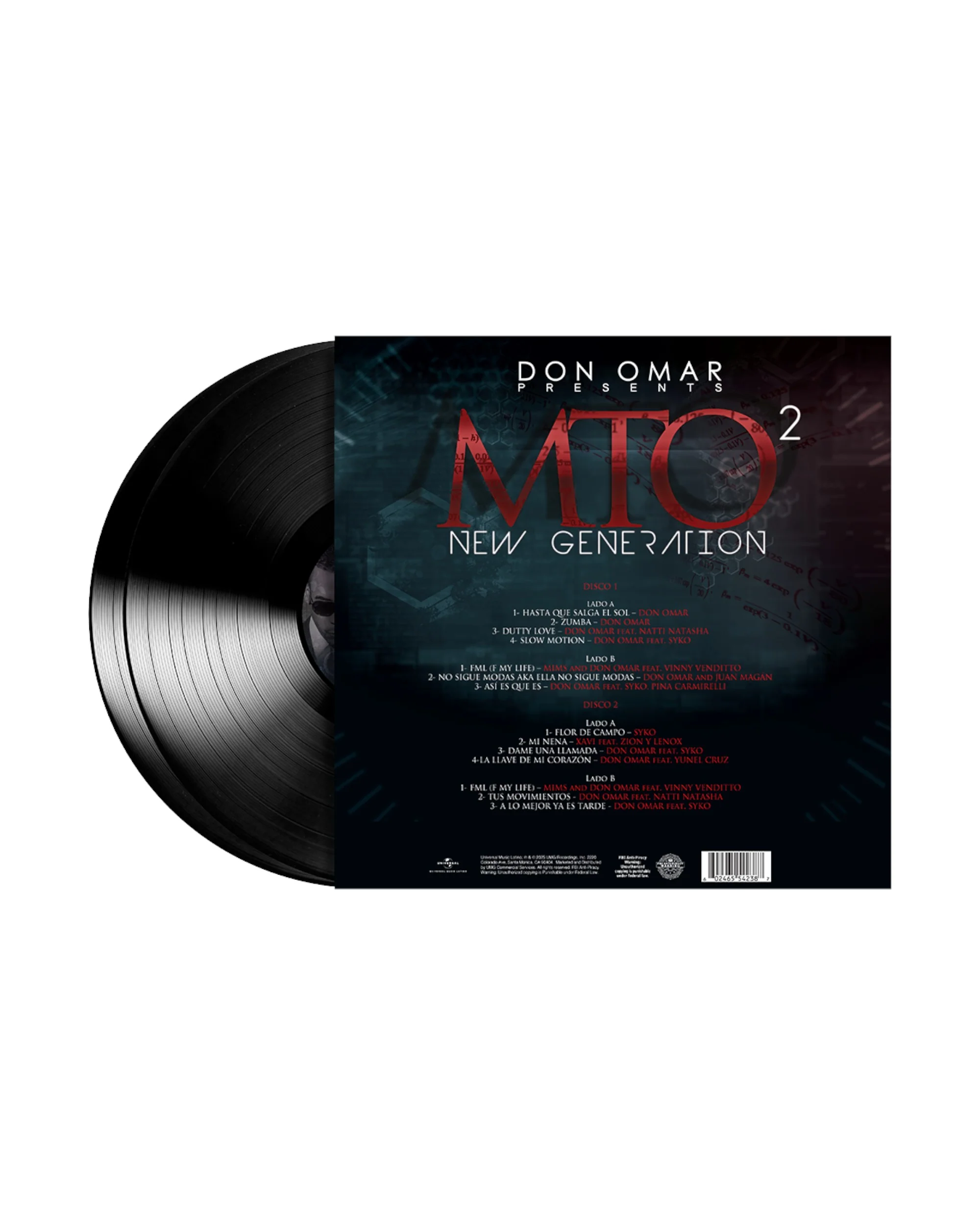 Don Omar Presents MTO 2: New Generation 2LP Vinyl - Image 2