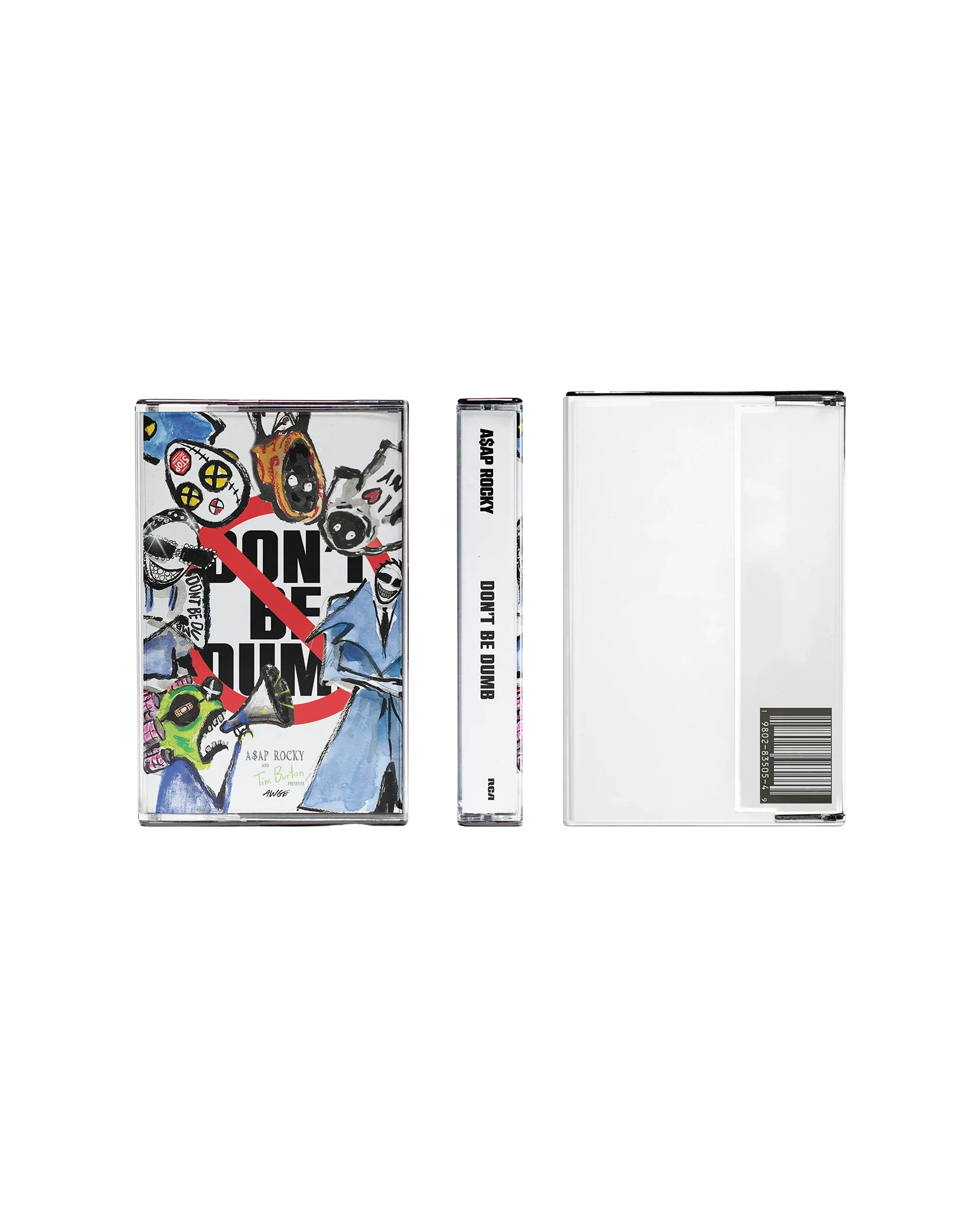 DON’T BE DUMB GROUP CASSETTE TAPE WHITE
