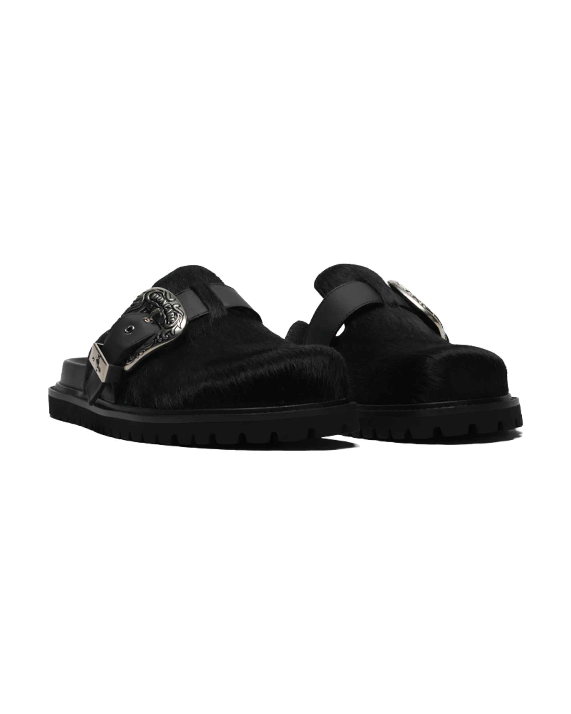 DONCARE 24 LEATHER METAL MULES - BLACK - Image 13