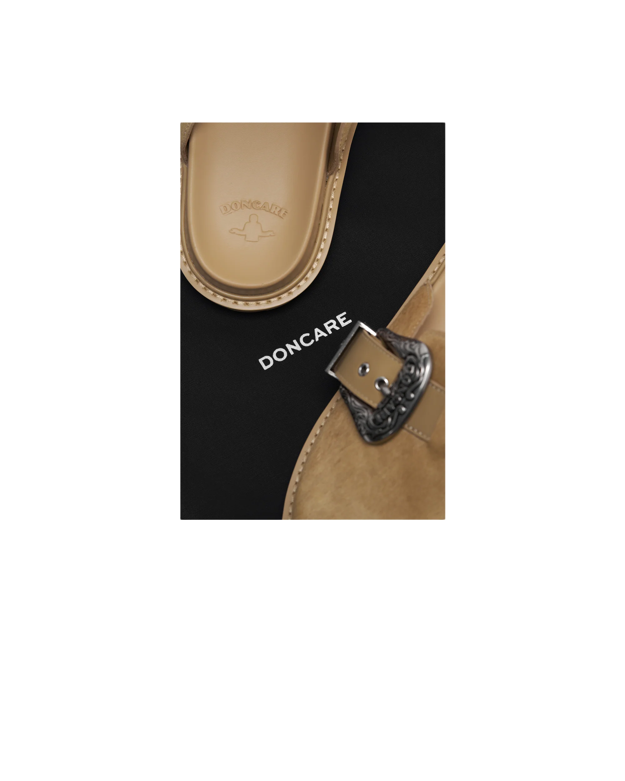 DONCARE 24 LEATHER METAL MULES - SAND - Image 12