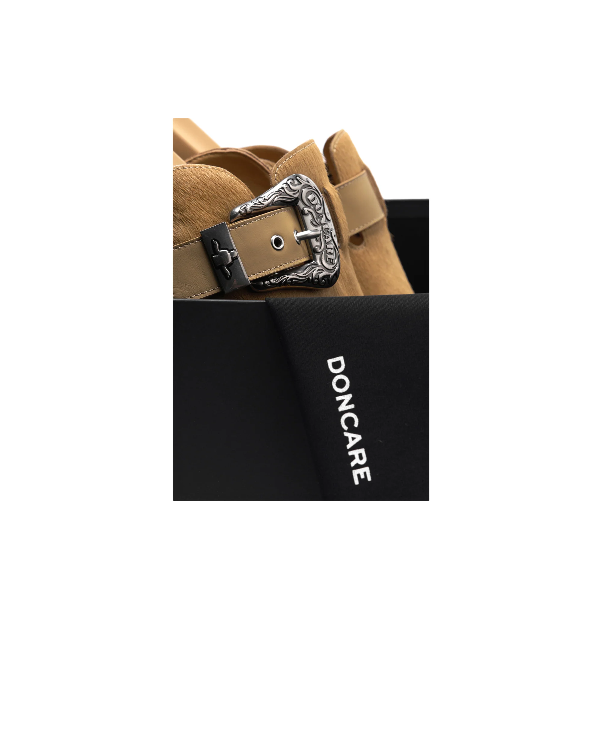 DONCARE 24 LEATHER METAL MULES - SAND - Image 13