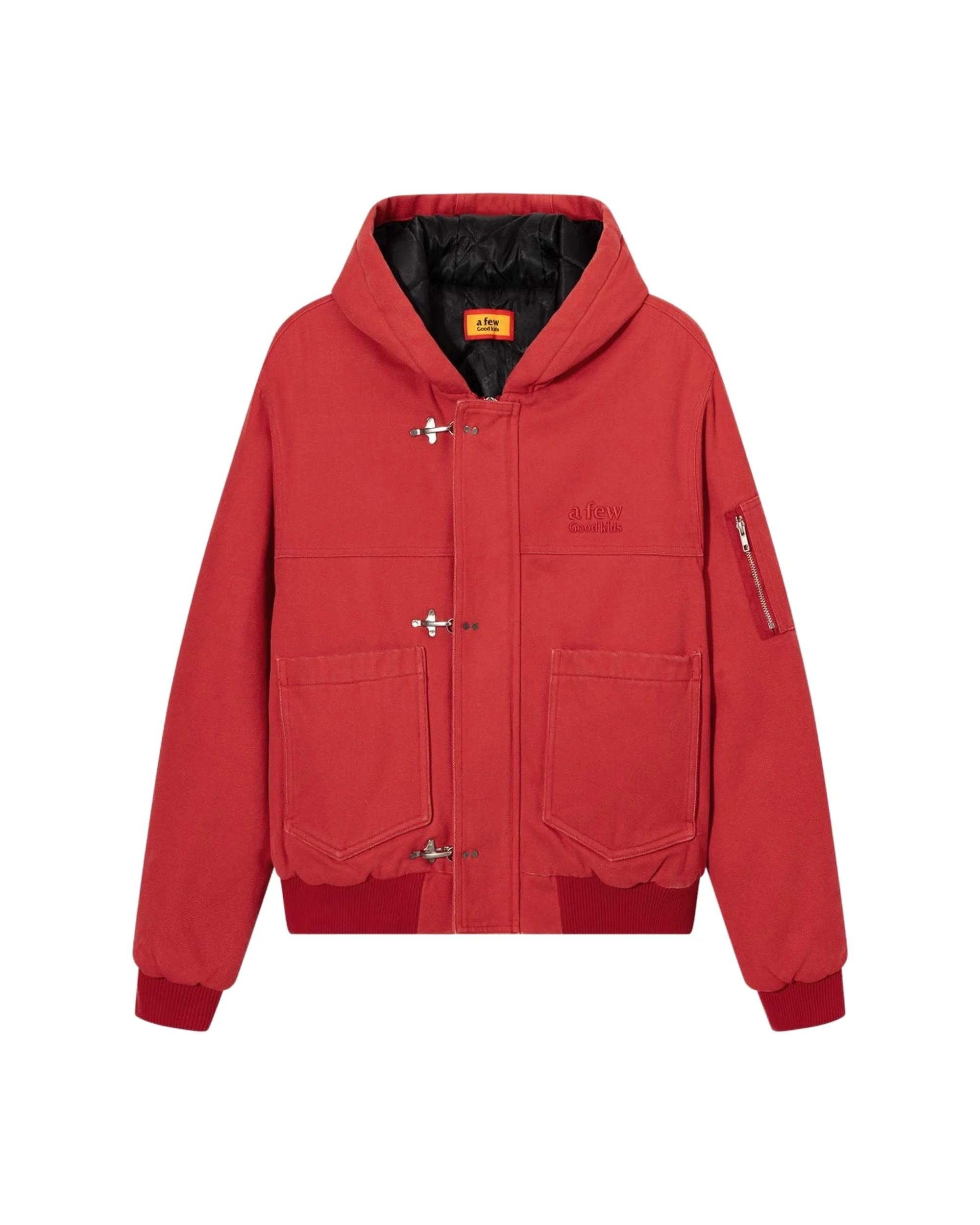 Canvas Clasp Hooded Jacket - Image 8