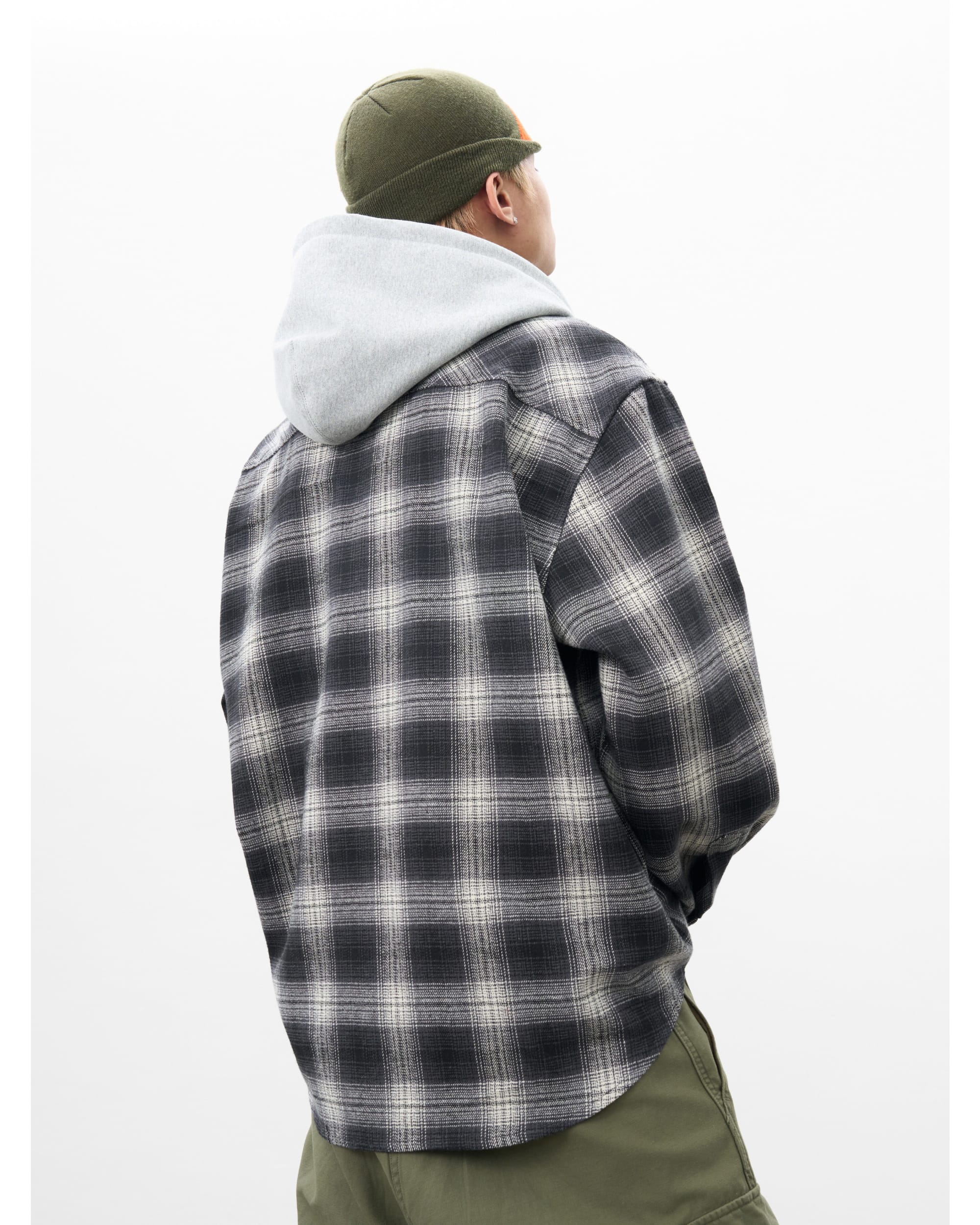 (AFGK) Hooded Check Shirt - Image 2