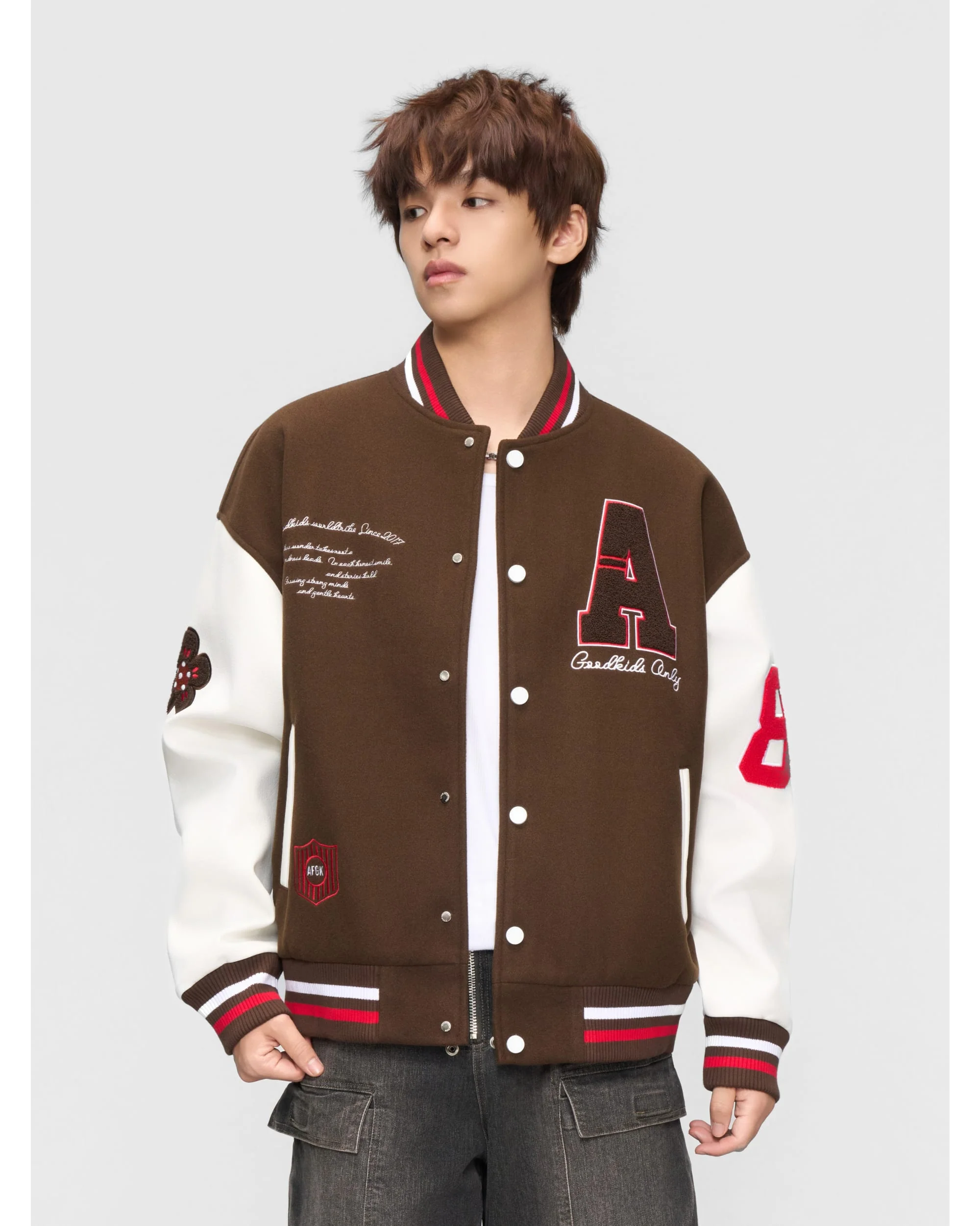 (AFGK) Logo badge varsity jacket - Image 2