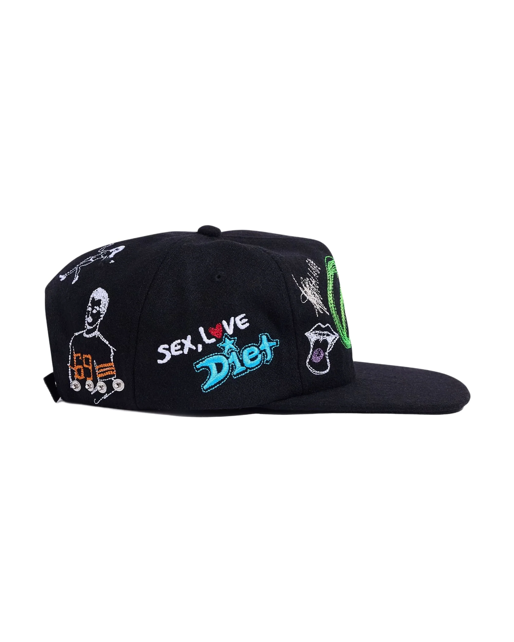 Doodle Hat - Black/Multi - Image 3