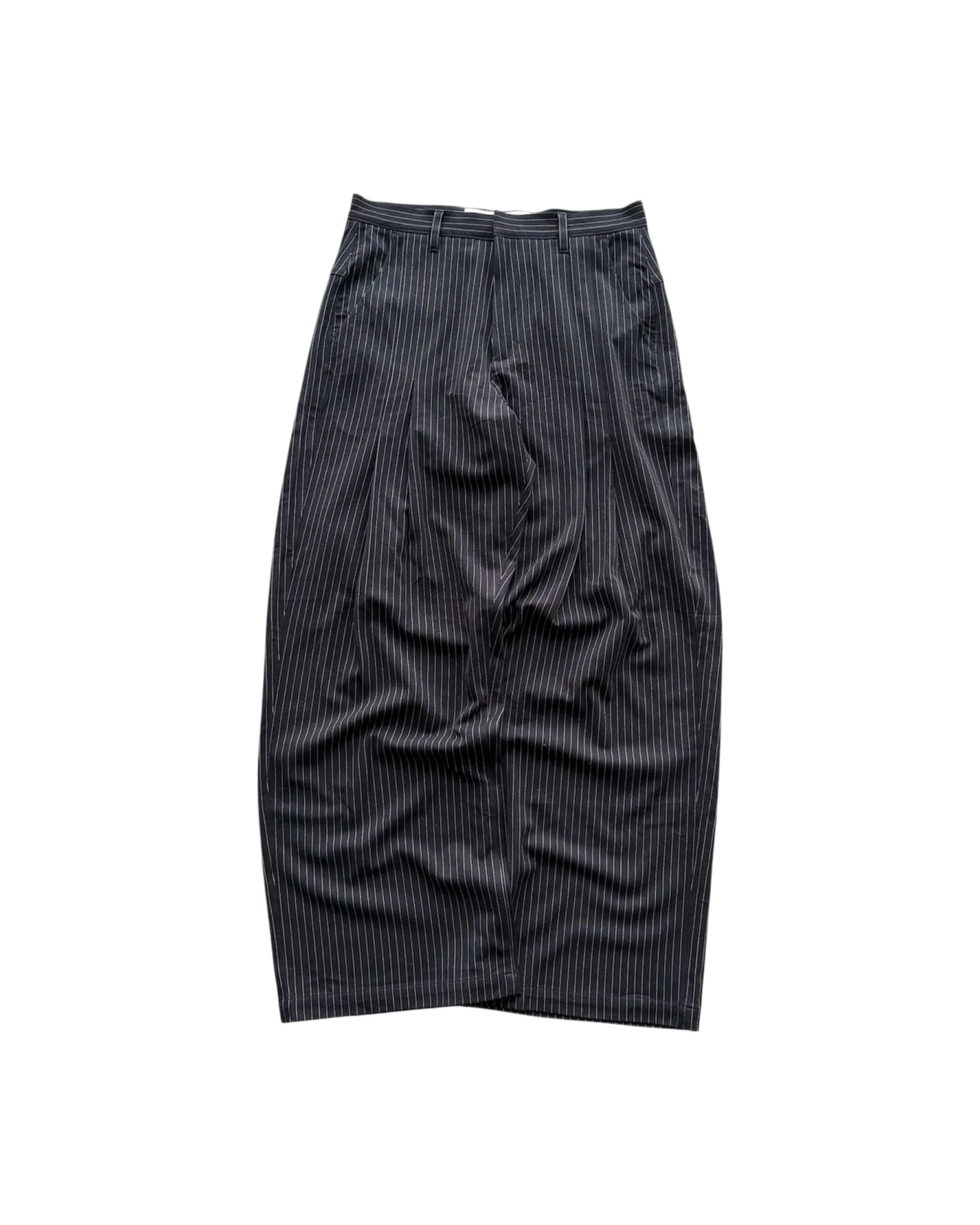 Double Pleated Trousers - Pinstripe