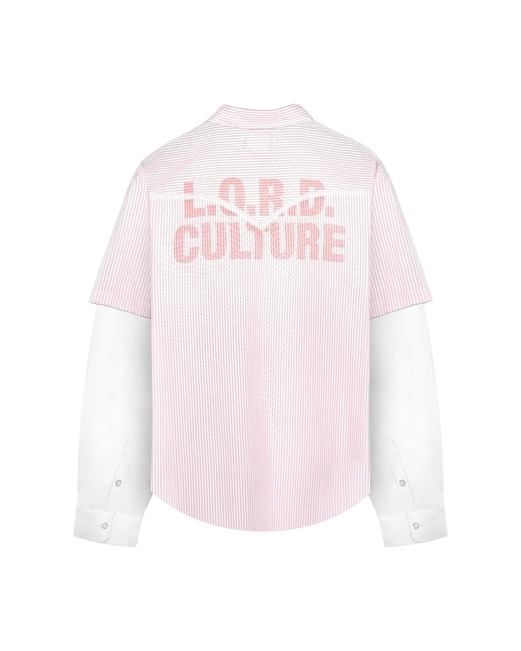 DOUBLE SLEEVE SHIRT – WHITE/PINK - Image 2